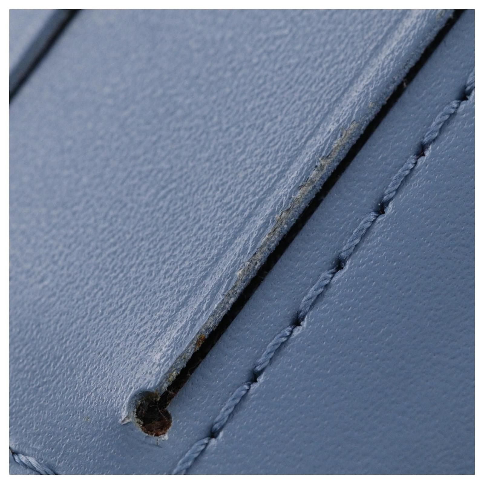 Louis Vuitton Compact Zip Bi-fold Wallet Blue Leather ref.2303188