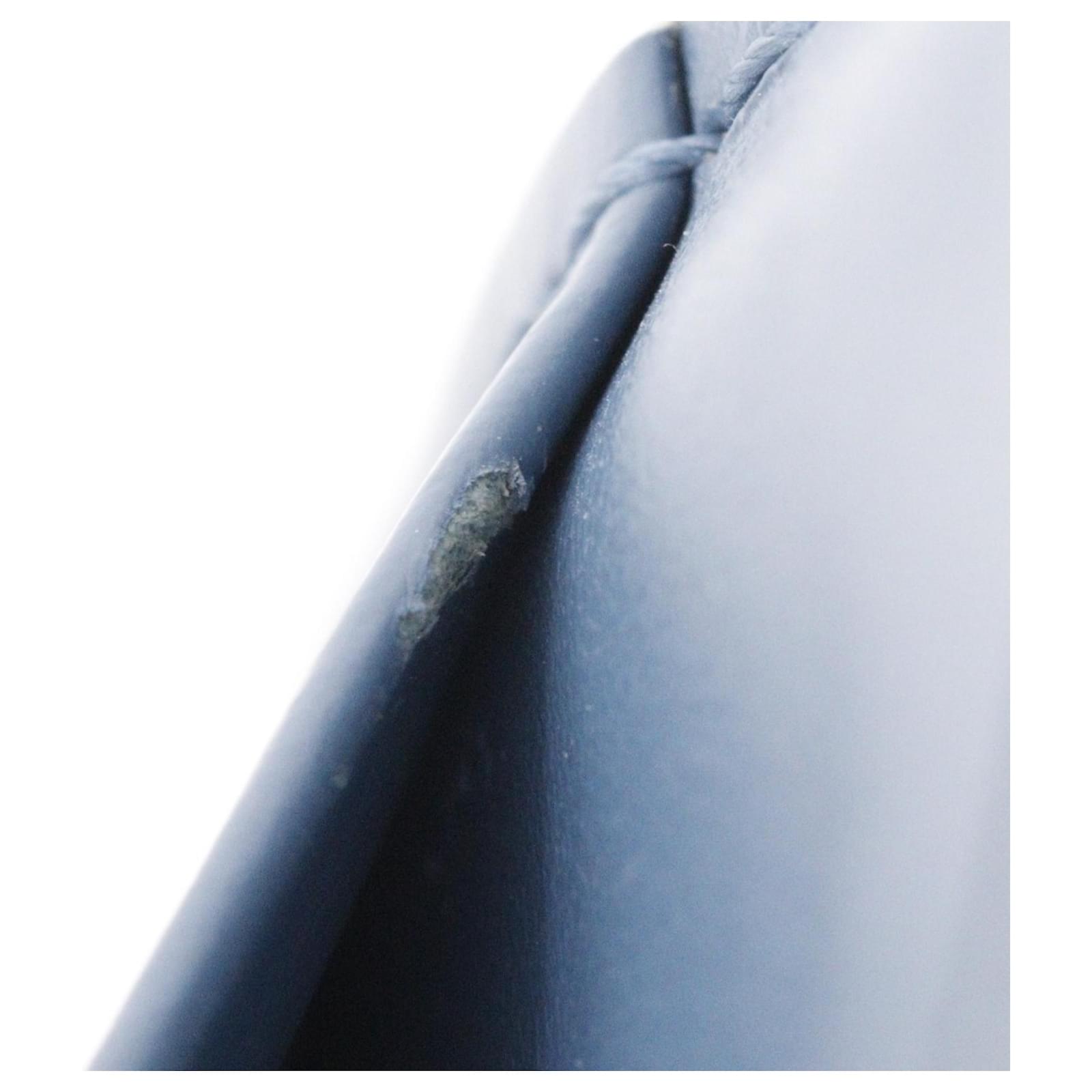 Louis Vuitton Compact Zip Bi-fold Wallet Blue Leather ref.2303188