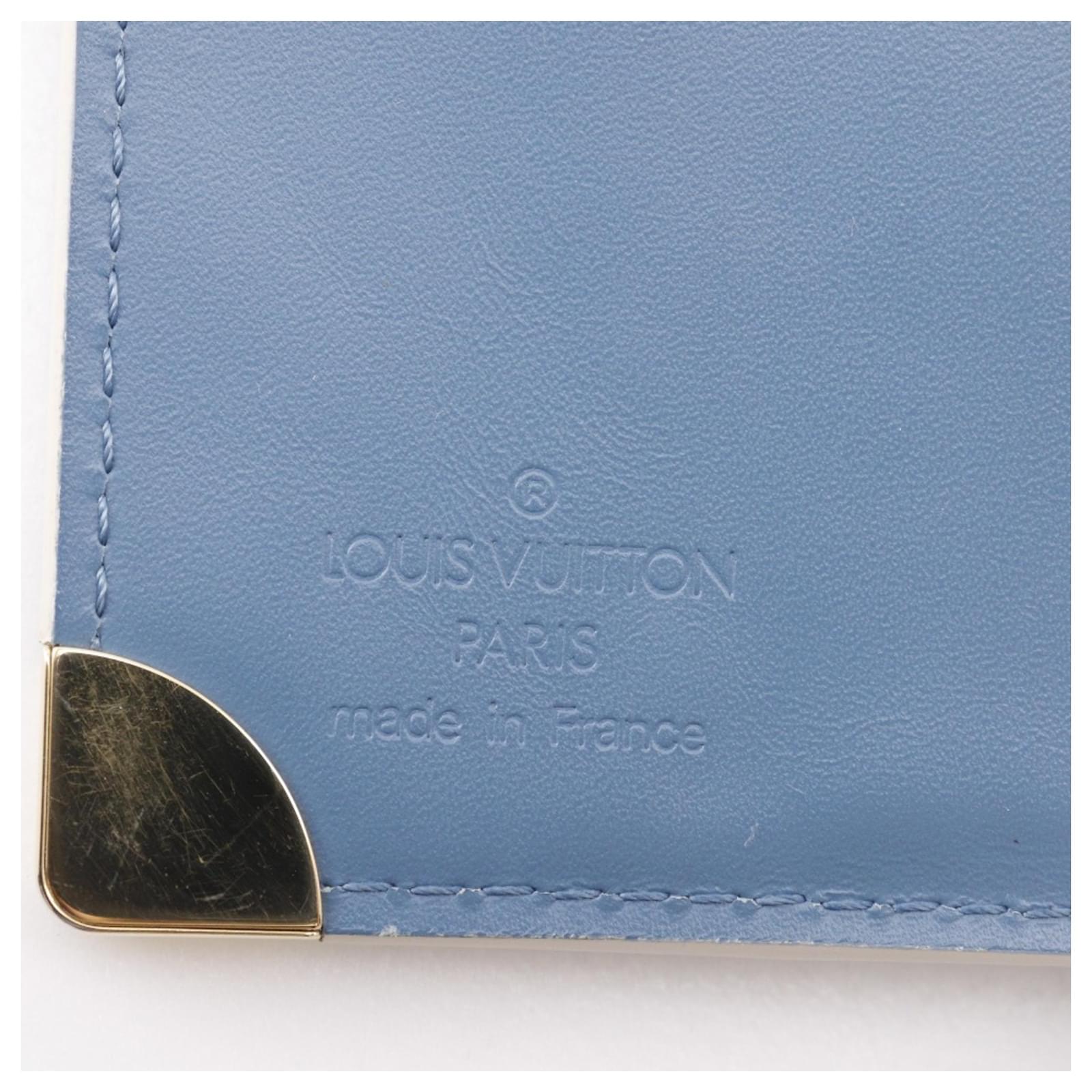 Louis Vuitton Compact Zip Bi-fold Wallet Blue Leather ref.2303188