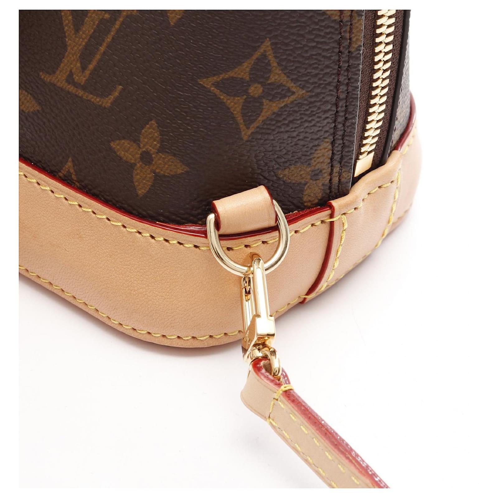 Louis Vuitton Alma Backpack Monogram Brown Cloth  ref.2303893