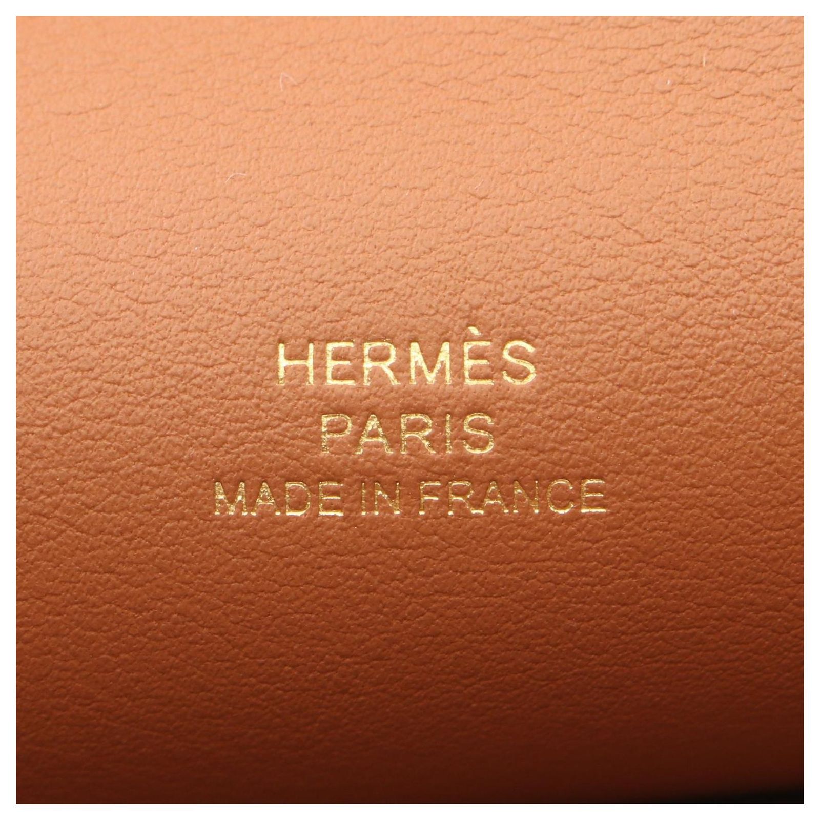 Hermès Hermes Mini Pochette Kelly Handbag Brown Leather Pony-style ...