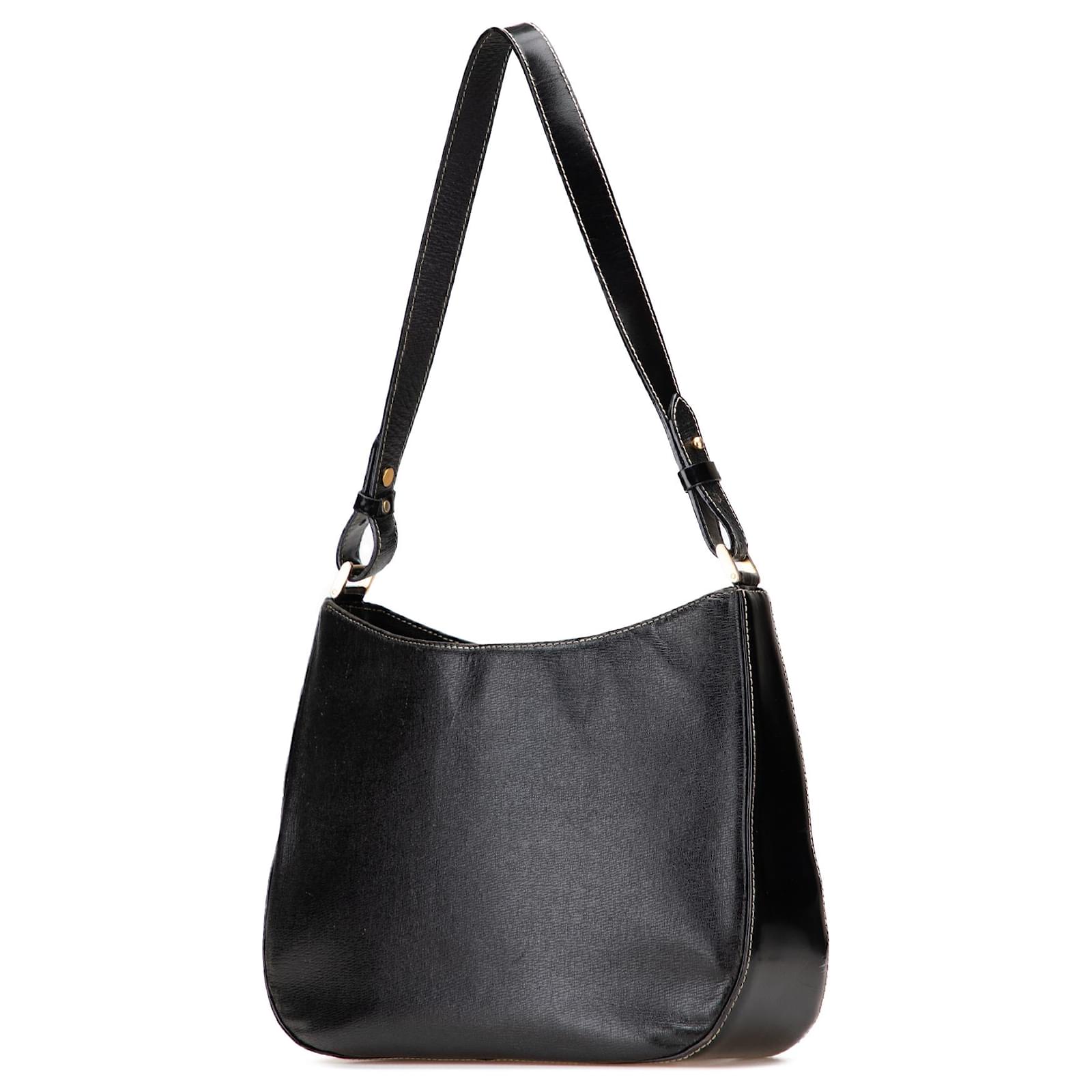 Burberry Black Leather Shoulder Bag Pony-style calfskin ref