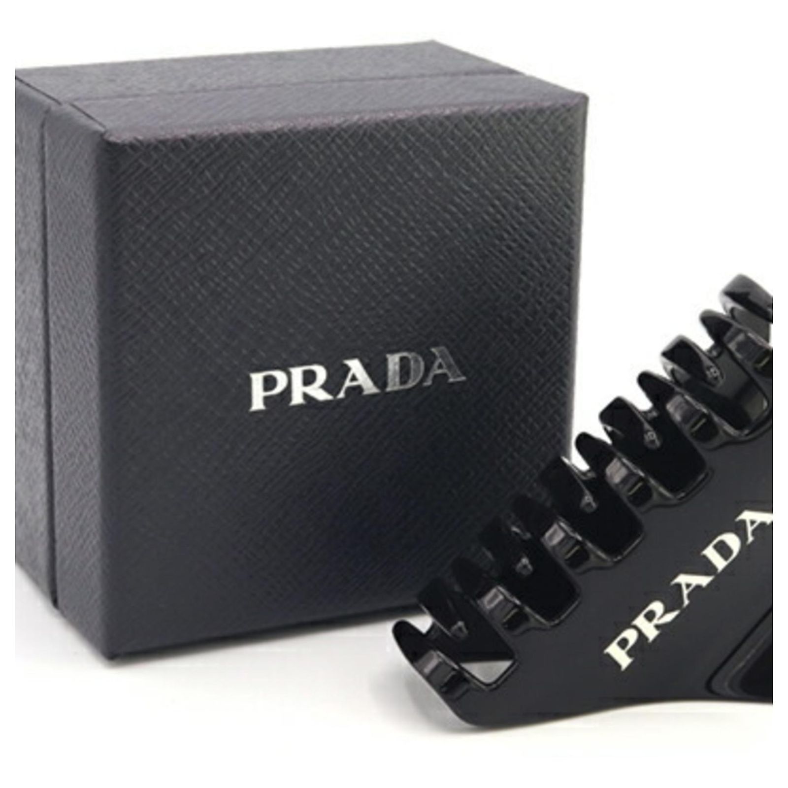 Prada Hair Plex Clip 1IF109 Black Barrette ref.2309059 
