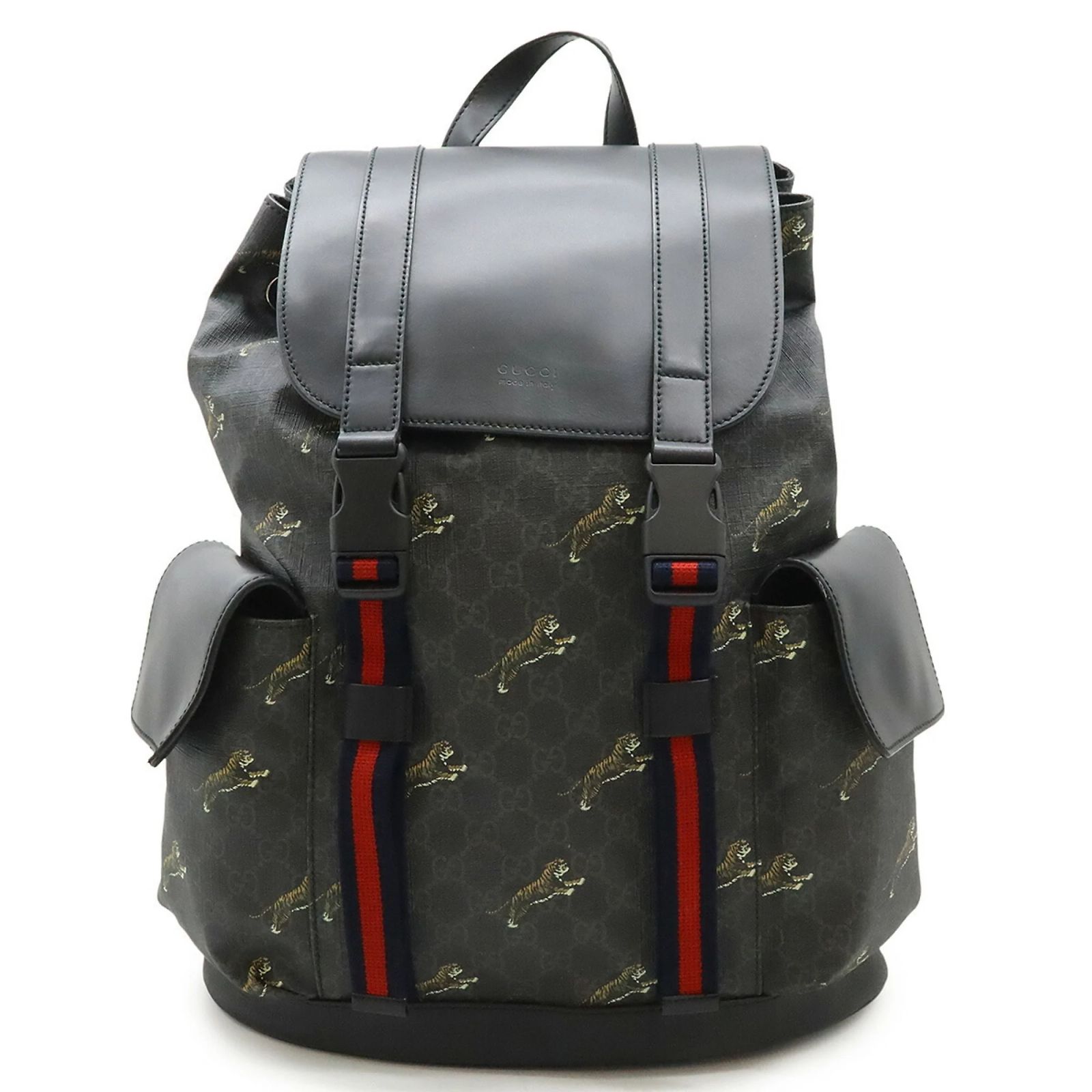 Gucci BackPack Bag Sherry Line Brown PVC Authentic Gucci GG Sherry Line Travel Bag Boston bag PVC | eBay main image 4