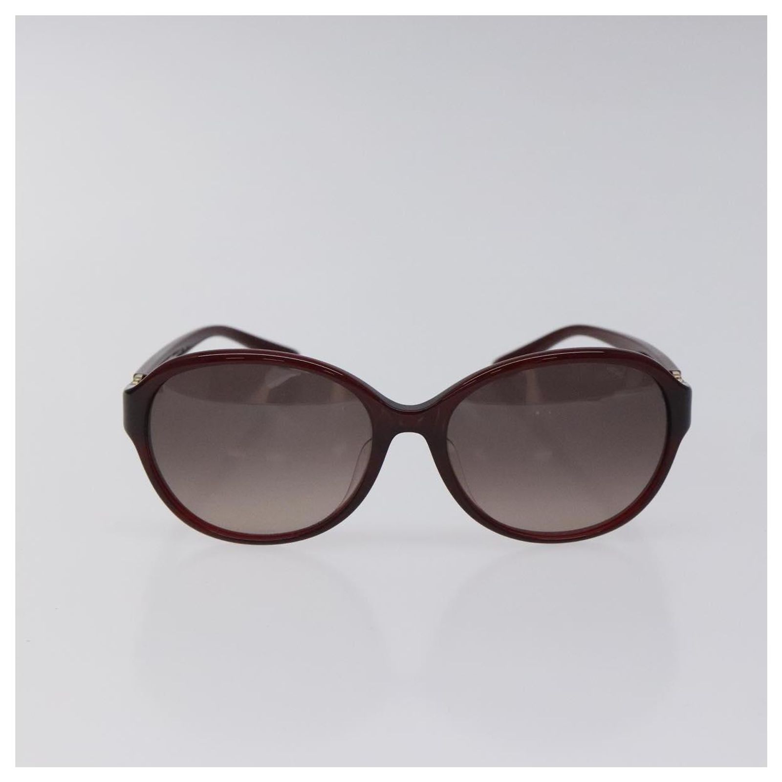 Salvatore Ferragamo Gancini Sunglasses plastic Bordeaux Auth 