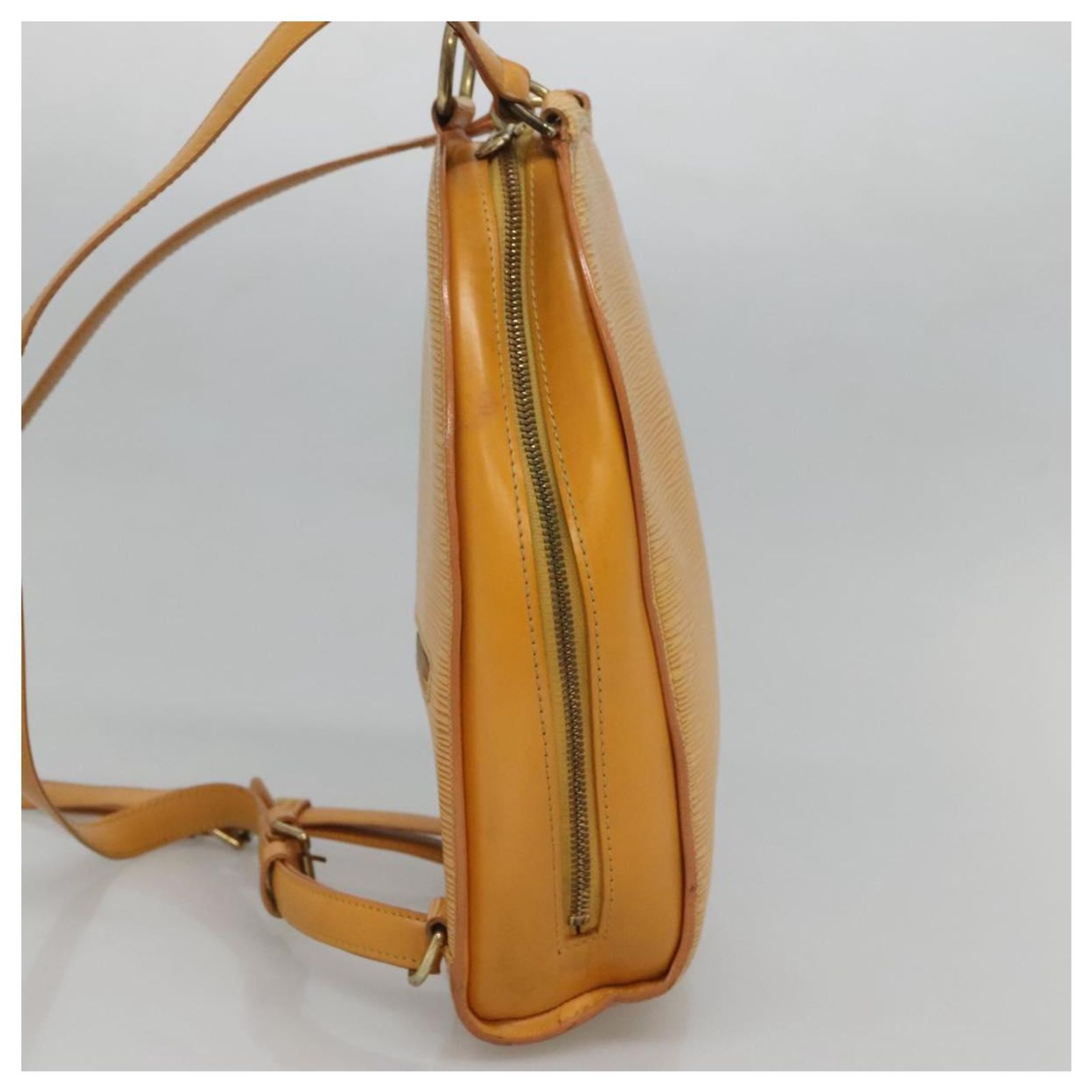 LOUIS VUITTON Epi Mabillon Backpack Yellow M52239 LV Auth 141386 LOUIS VUITTON Epi Mabillon Backpack Yellow M52239 LV Auth  main image 2