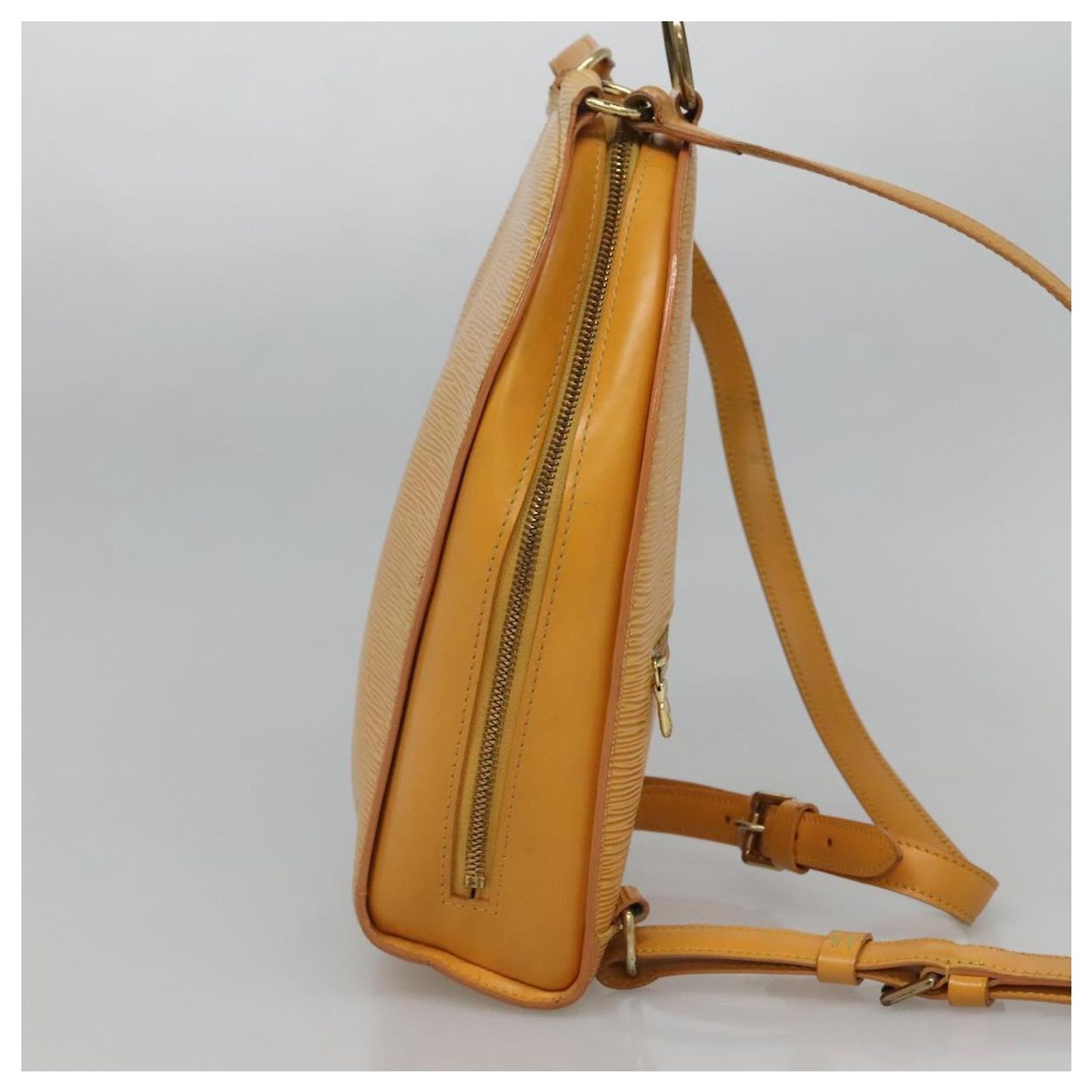 LOUIS VUITTON Epi Mabillon Backpack Yellow M52239 LV Auth  display picture 1