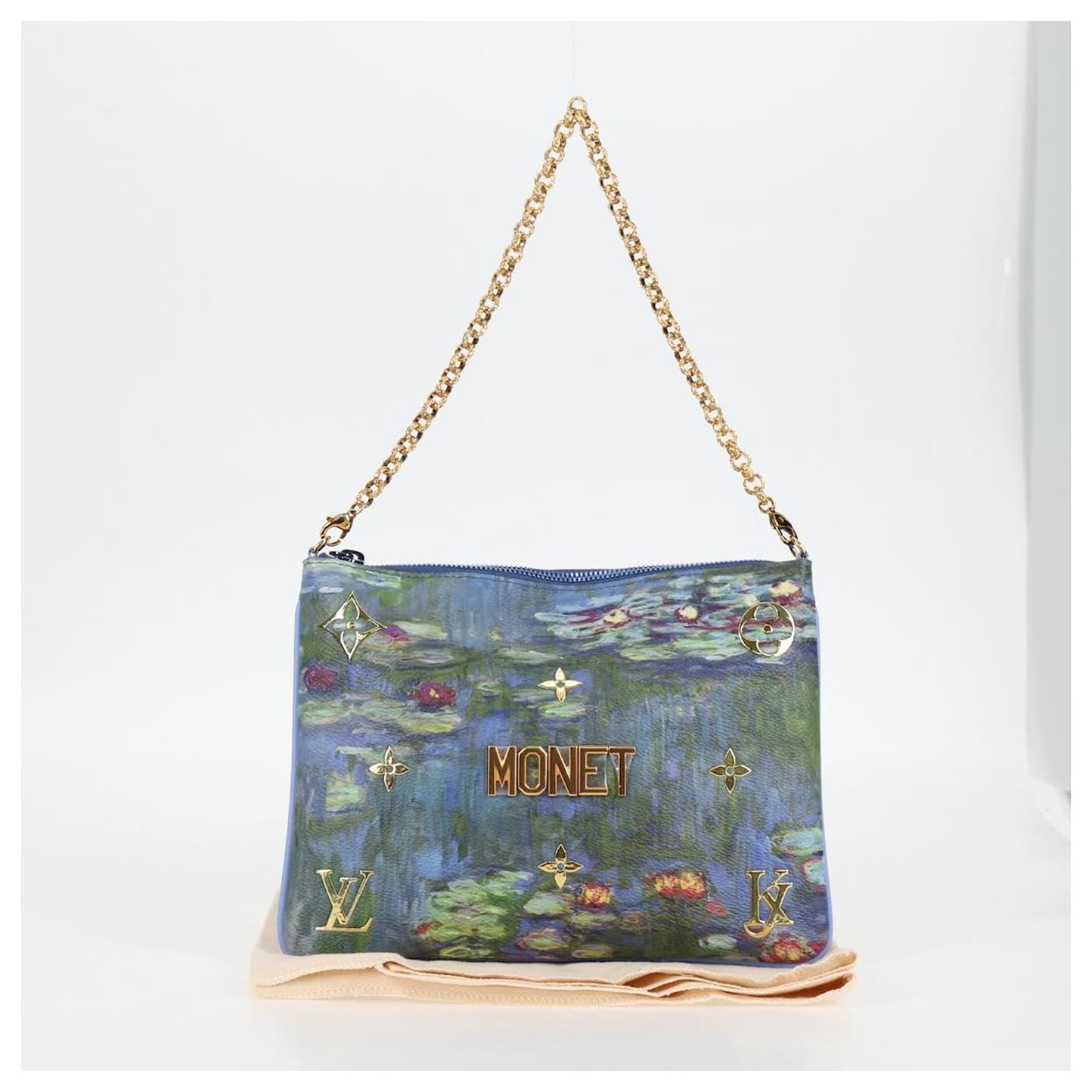 LOUIS VUITTON Masters Collection Monnaie Pochette Plat Bag M64635 Auth 120448SM Blue  ref.2309243