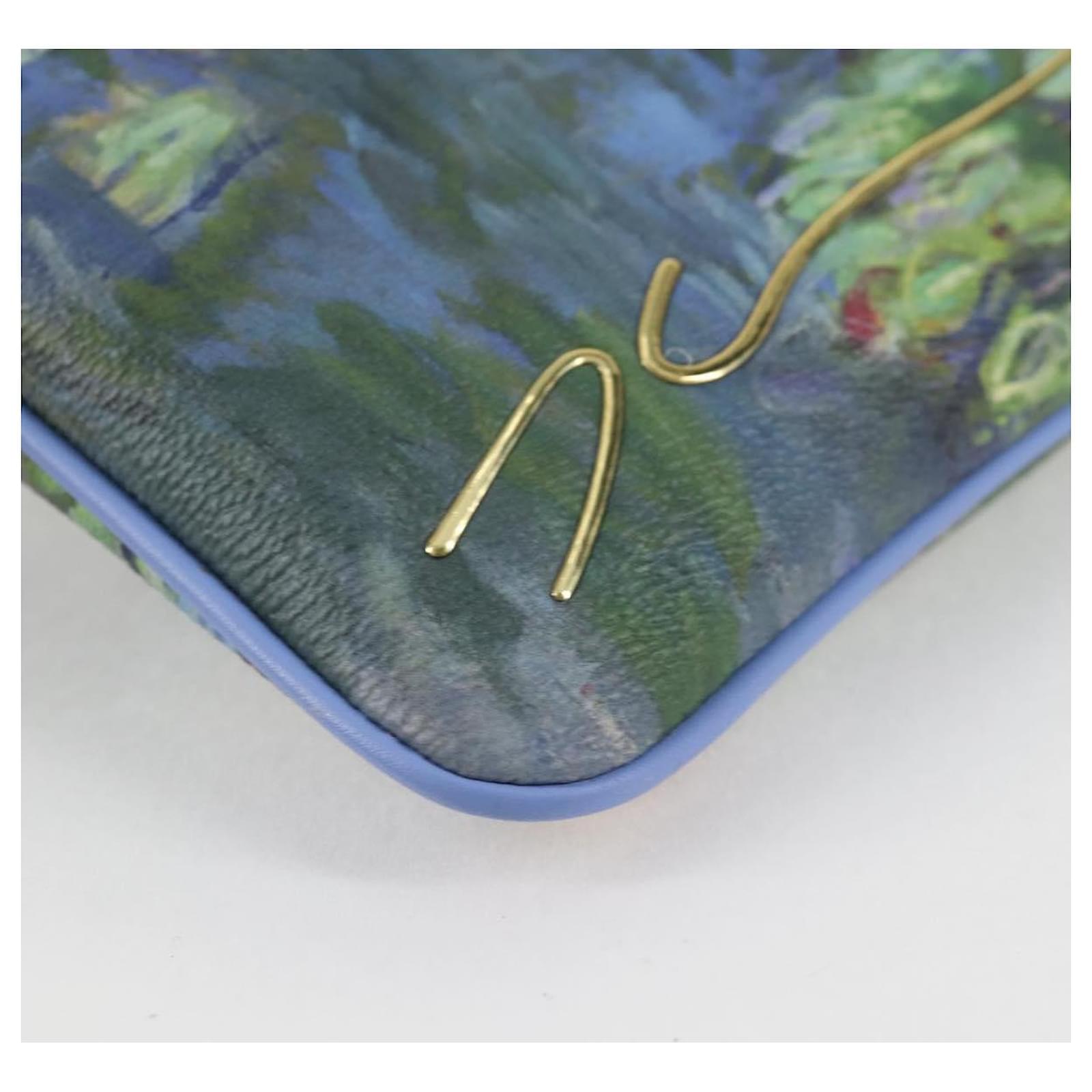 LOUIS VUITTON Masters Collection Monnaie Pochette Plat Bag M64635 Auth 120448SM Blue  ref.2309243