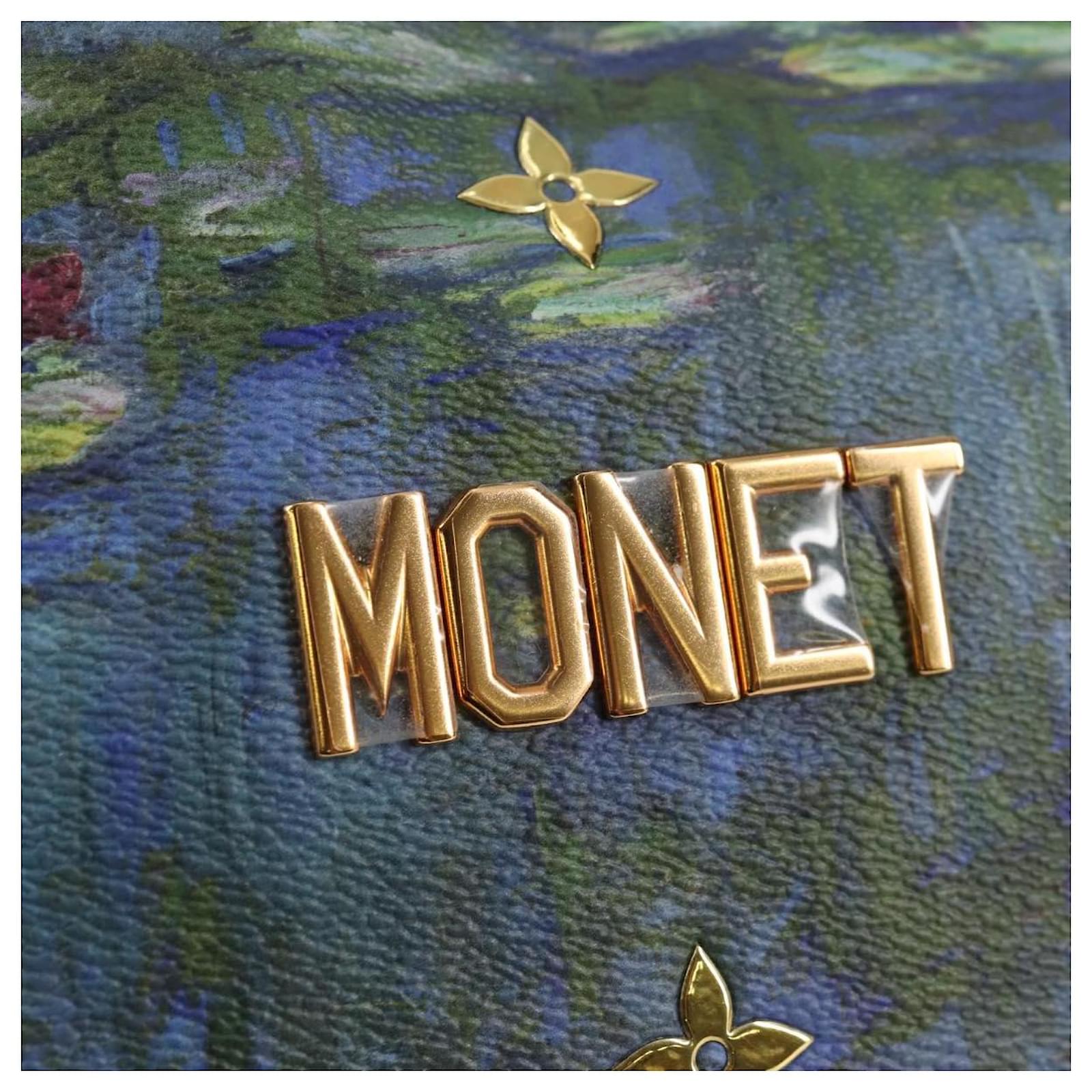 LOUIS VUITTON Masters Collection Monnaie Pochette Plat Bag M64635 Auth 120448SM Blue  ref.2309243