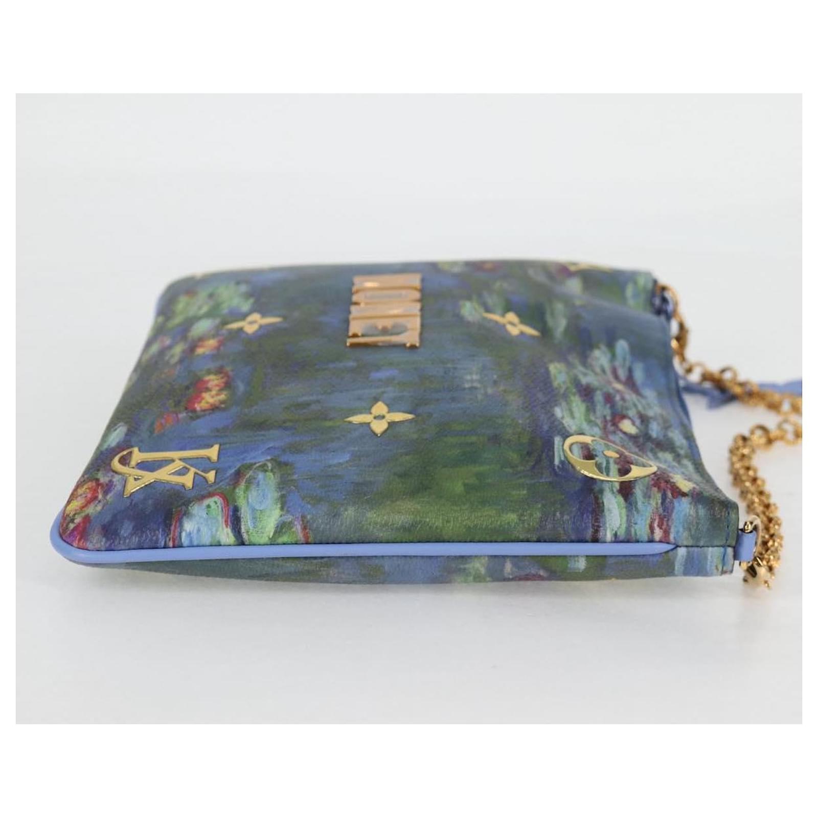 LOUIS VUITTON Masters Collection Monnaie Pochette Plat Bag M64635 Auth 120448SM Blue  ref.2309243