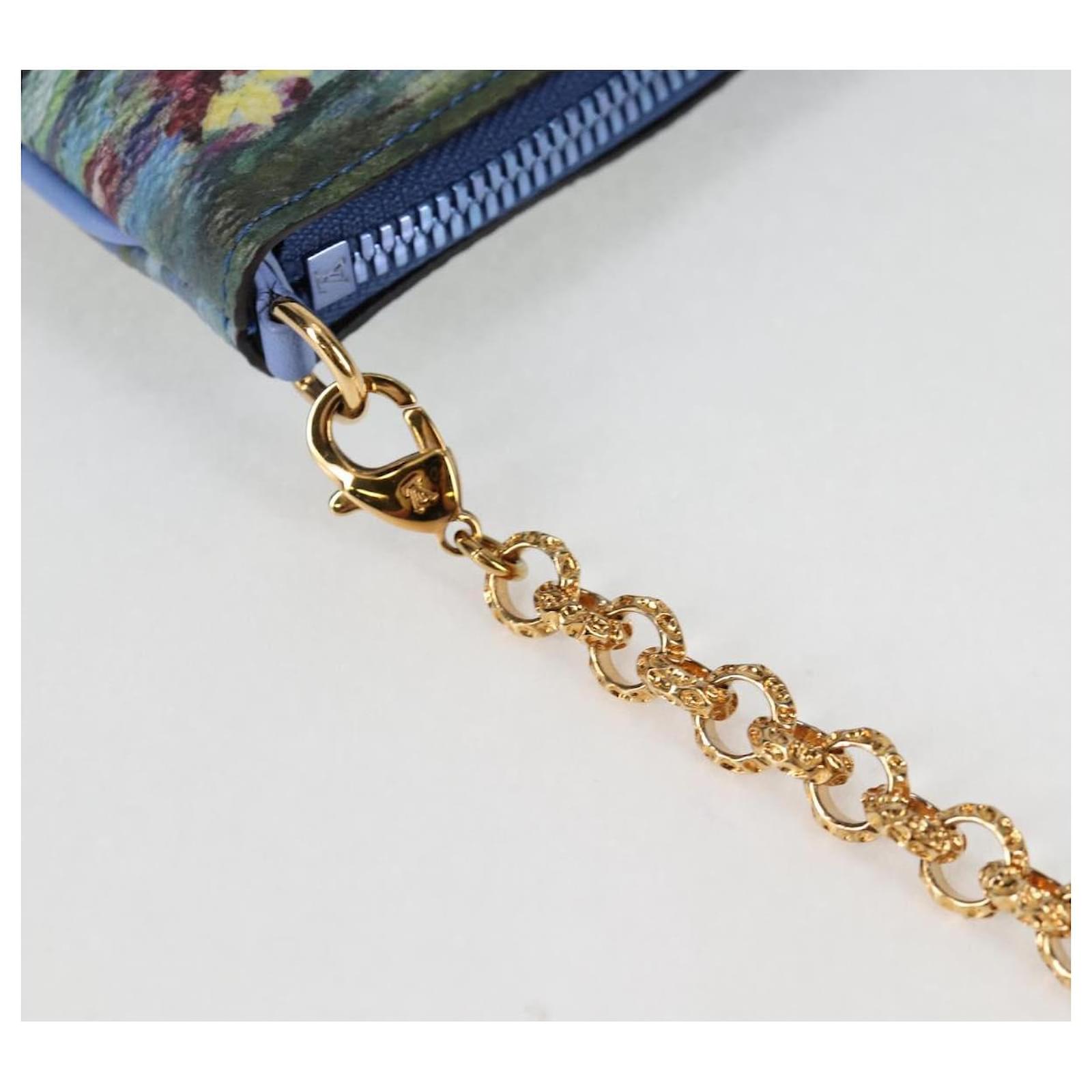 LOUIS VUITTON Masters Collection Monnaie Pochette Plat Bag M64635 Auth 120448SM Blue  ref.2309243