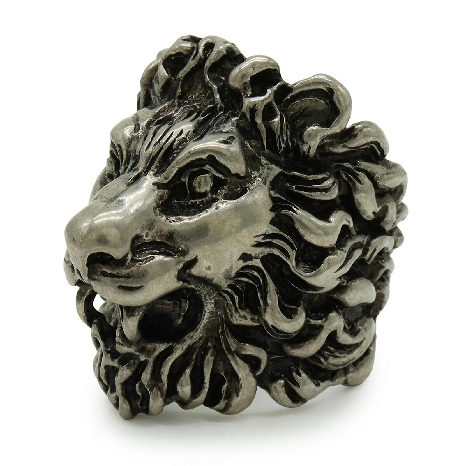 Ring Bague Tete De Lion Gucci Bague En Bandeau Avec Tête De Lion