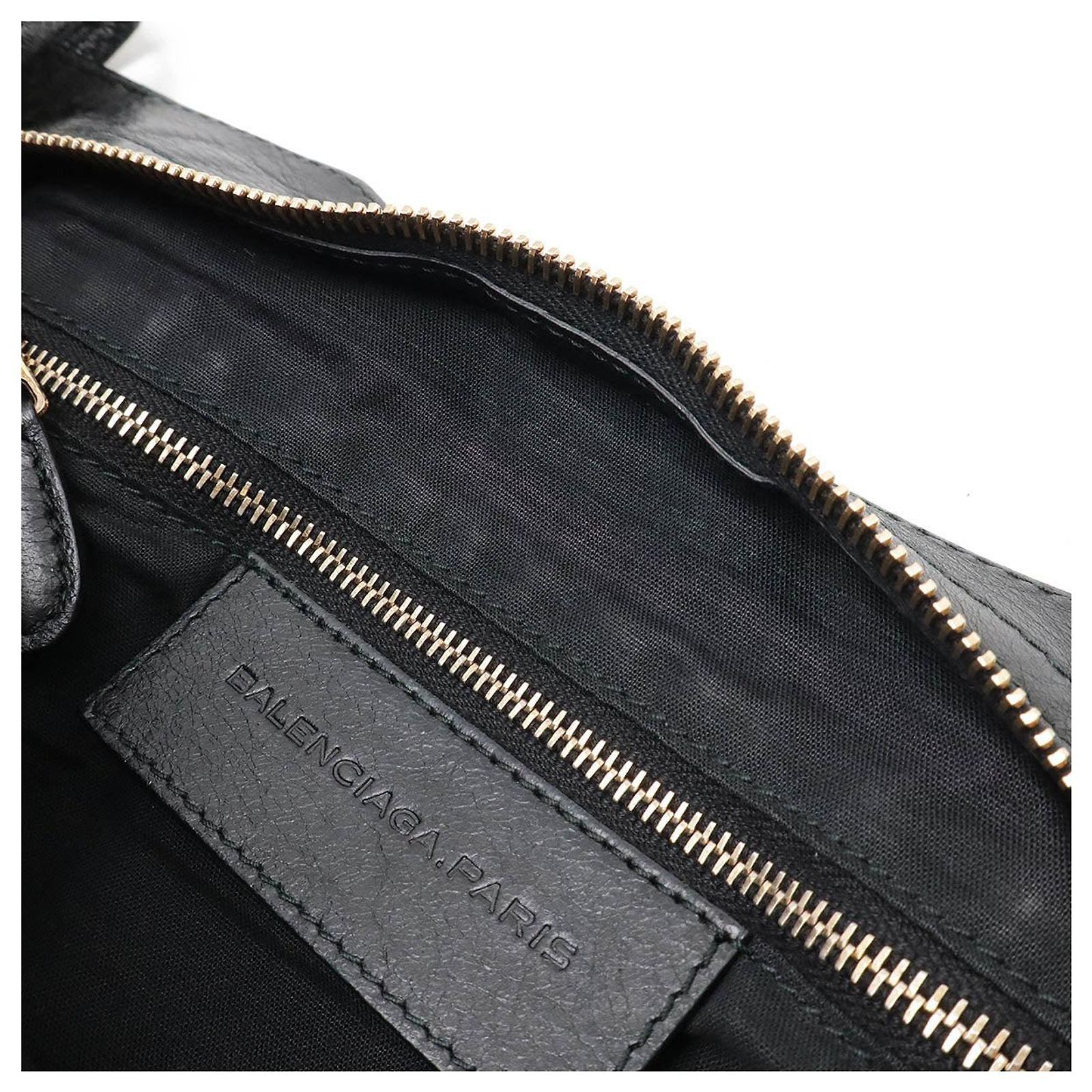 Balenciaga Leather Giant City 2way Bag 281770 Black ref.JC2310106 