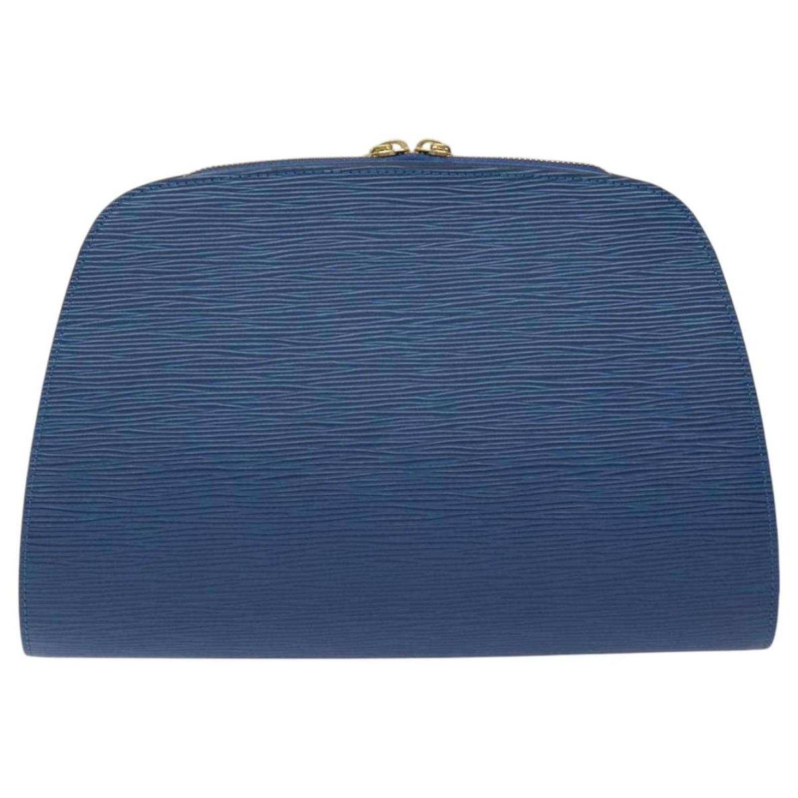 LOUIS VUITTON Epi Dauphine GM Pouch Blue M48435 LV Auth 127205 Leather  ref.2310748