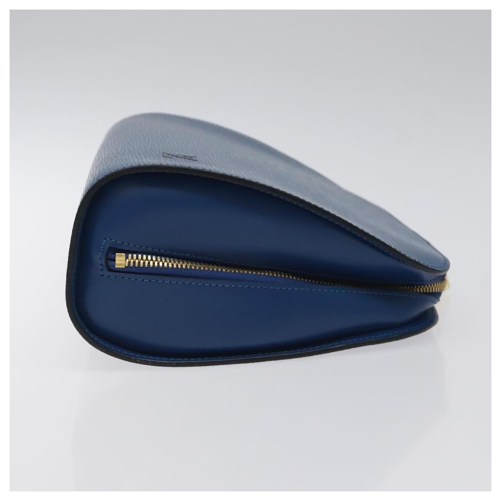LOUIS VUITTON Epi Dauphine GM Pouch Blue M48435 LV Auth 127205 Leather  ref.2310748