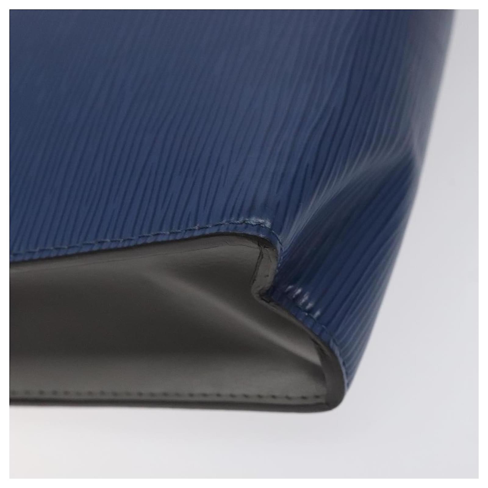 LOUIS VUITTON Epi Pochette Voyager MM Pouch Blue M62912 LV Auth 127163 Leather  ref.2310845