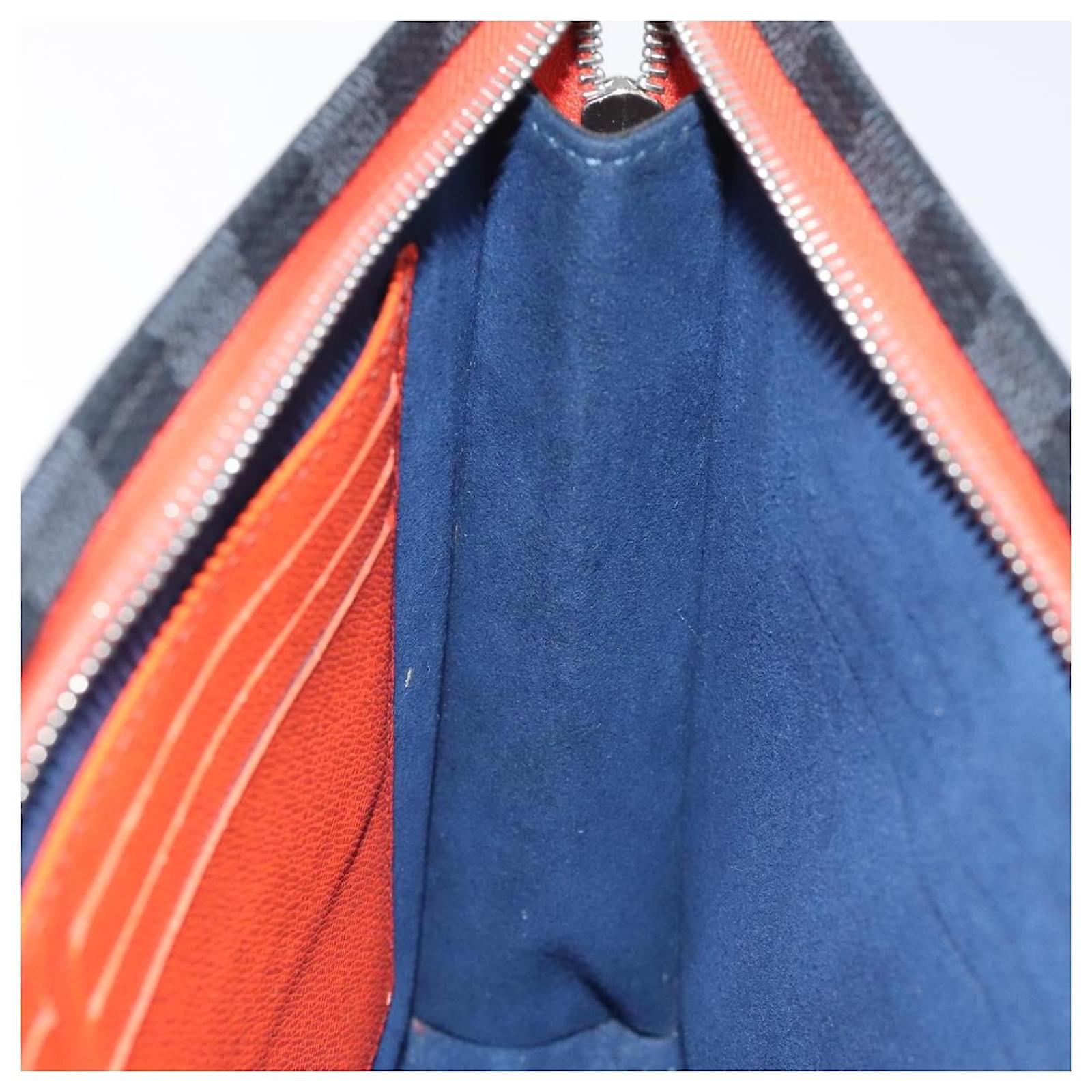 LOUIS VUITTON Epi Pochette Voyager MM Pouch Blue M62912 LV Auth 127163 Leather  ref.2310845
