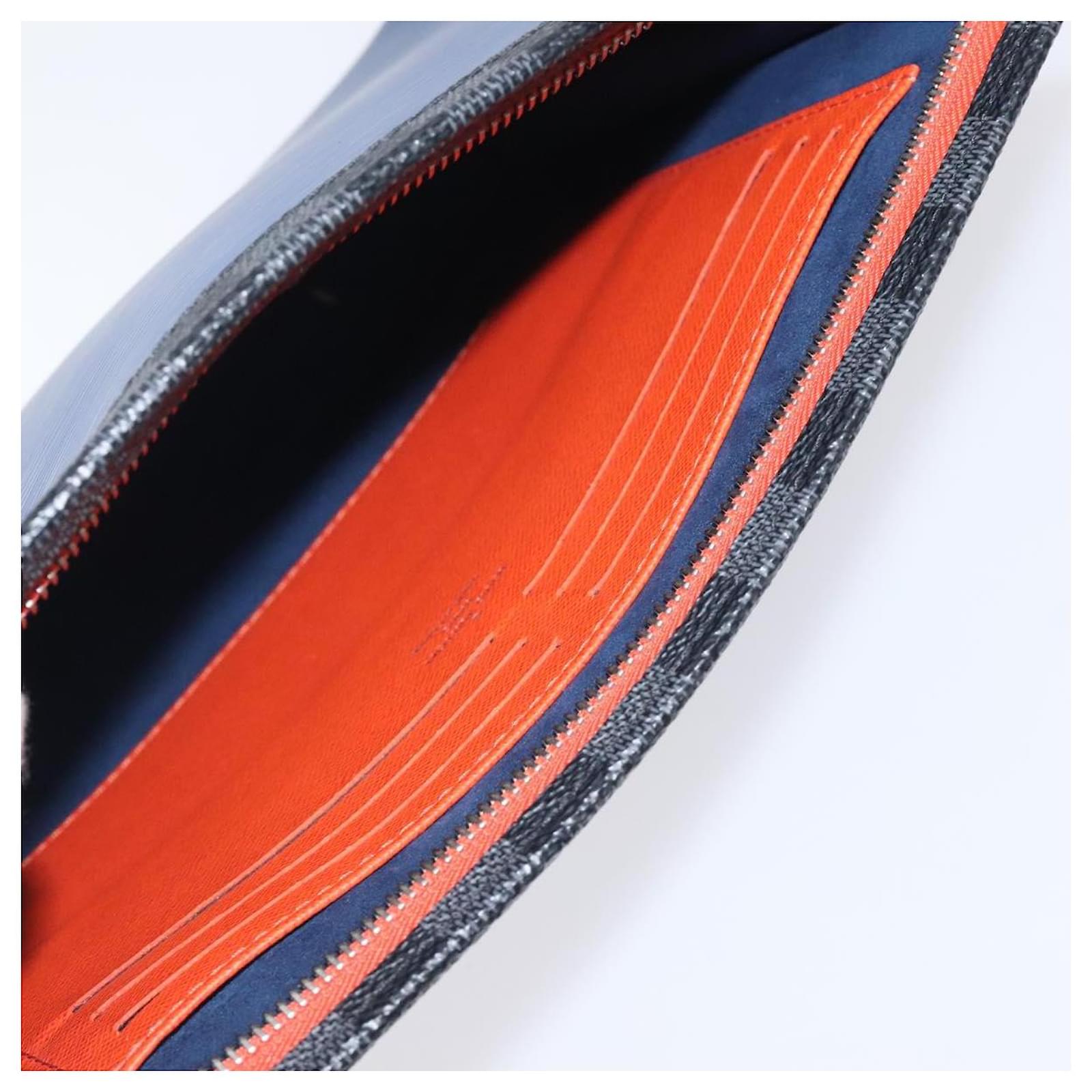 LOUIS VUITTON Epi Pochette Voyager MM Pouch Blue M62912 LV Auth 127163 Leather  ref.2310845