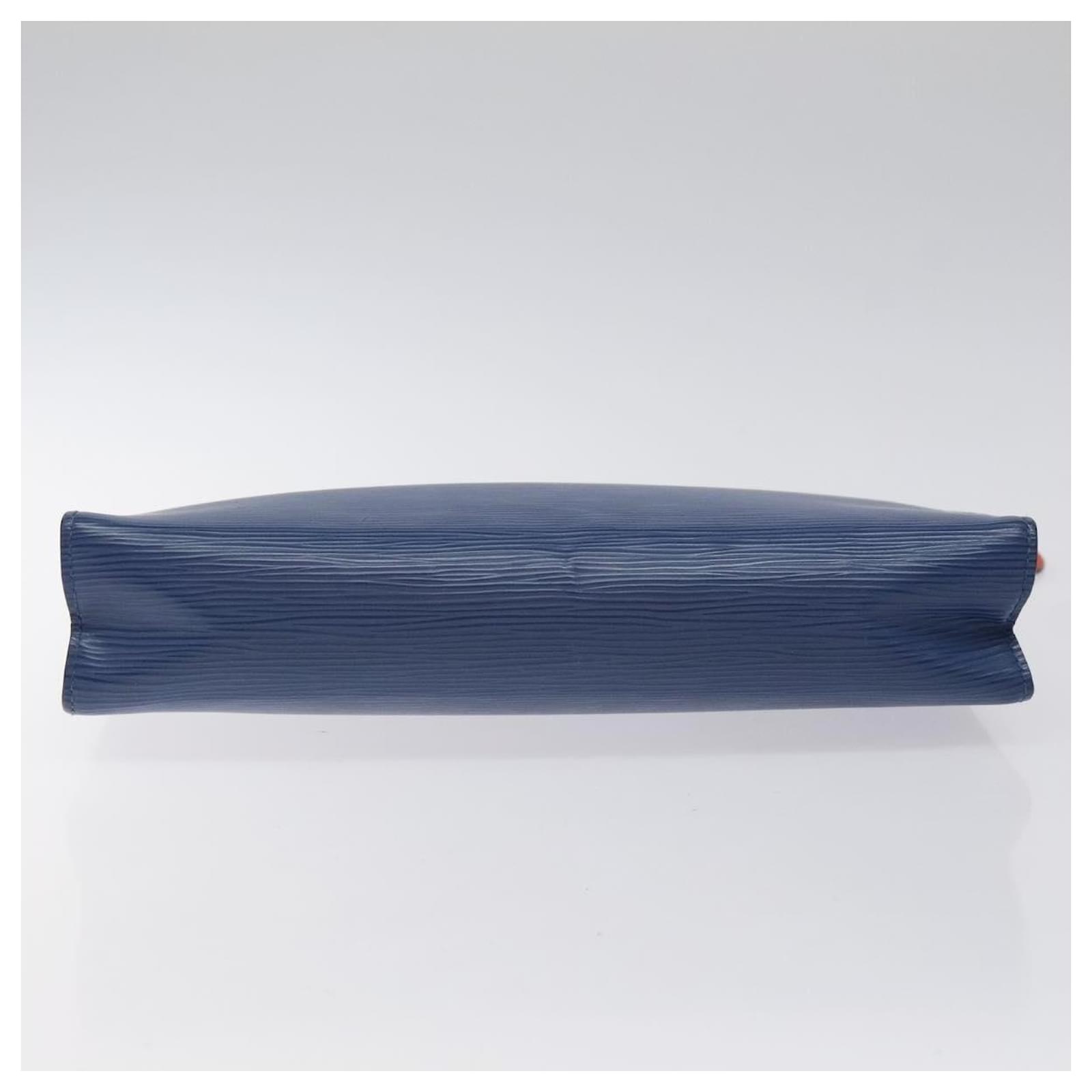 LOUIS VUITTON Epi Pochette Voyager MM Pouch Blue M62912 LV Auth 127163 Leather  ref.2310845