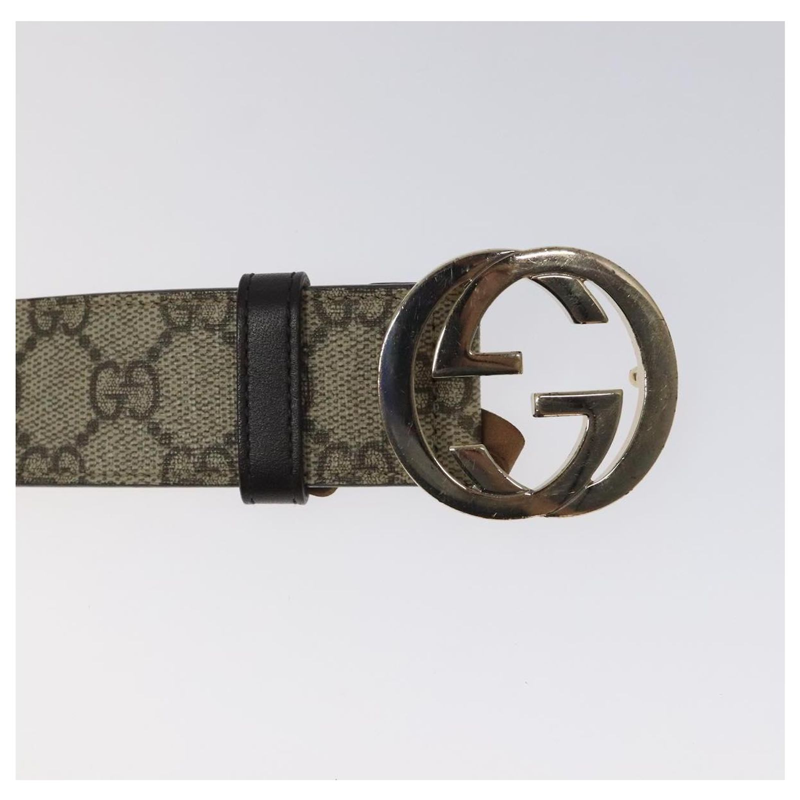 GUCCI Interlocking GG Supreme Belt PVC 39.4\ display picture 1