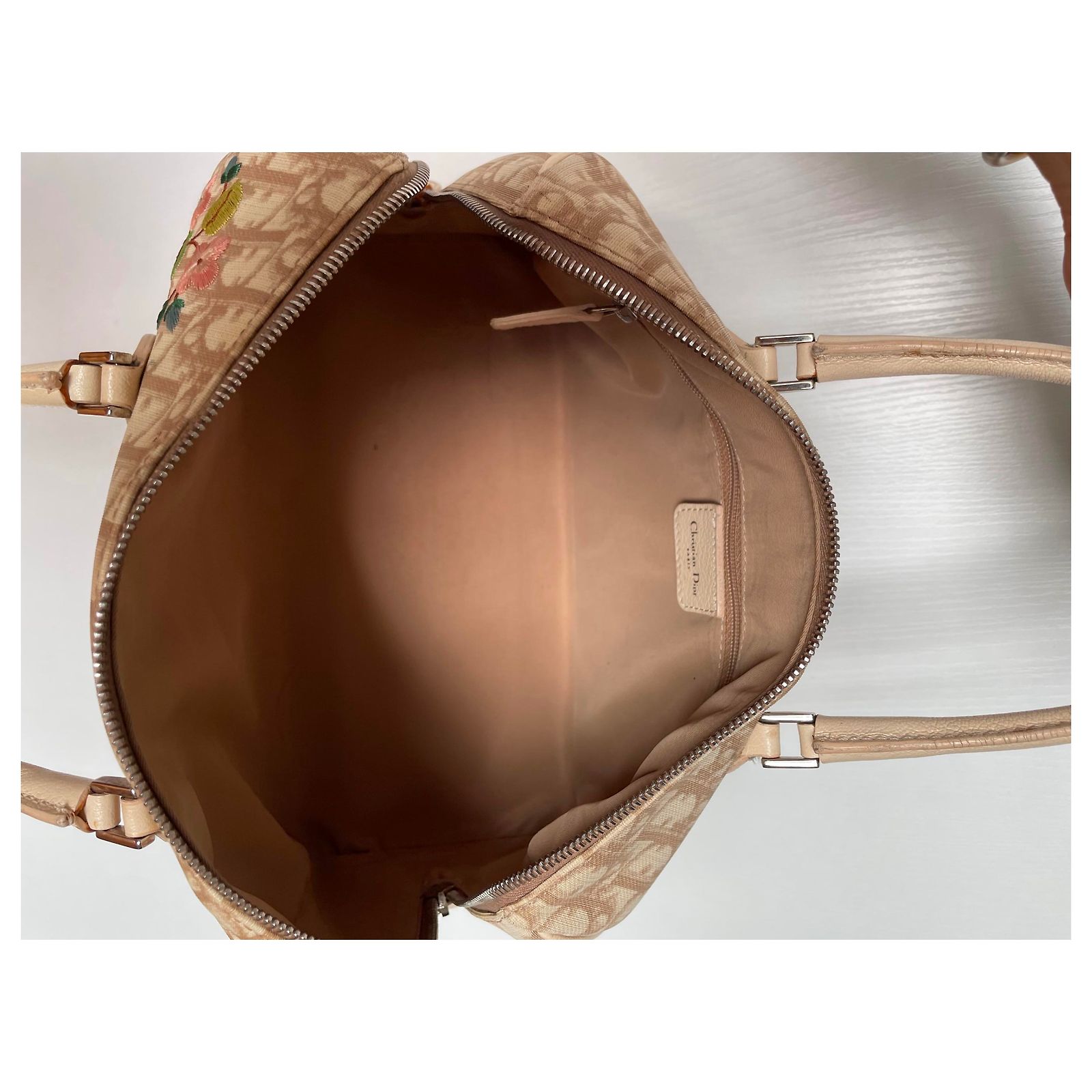 Christian Dior Embroidered Dior Vintage Boston Bag – Rare Galliano