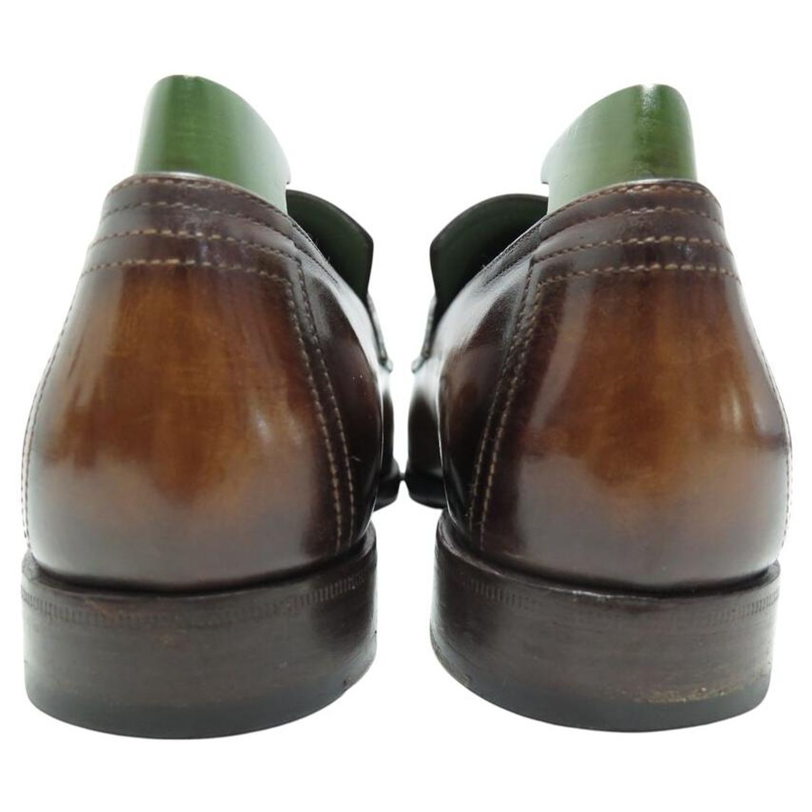 Berluti Andy 41 – Mocassins En Cuir Noir élégants Pour Homme, Occasion