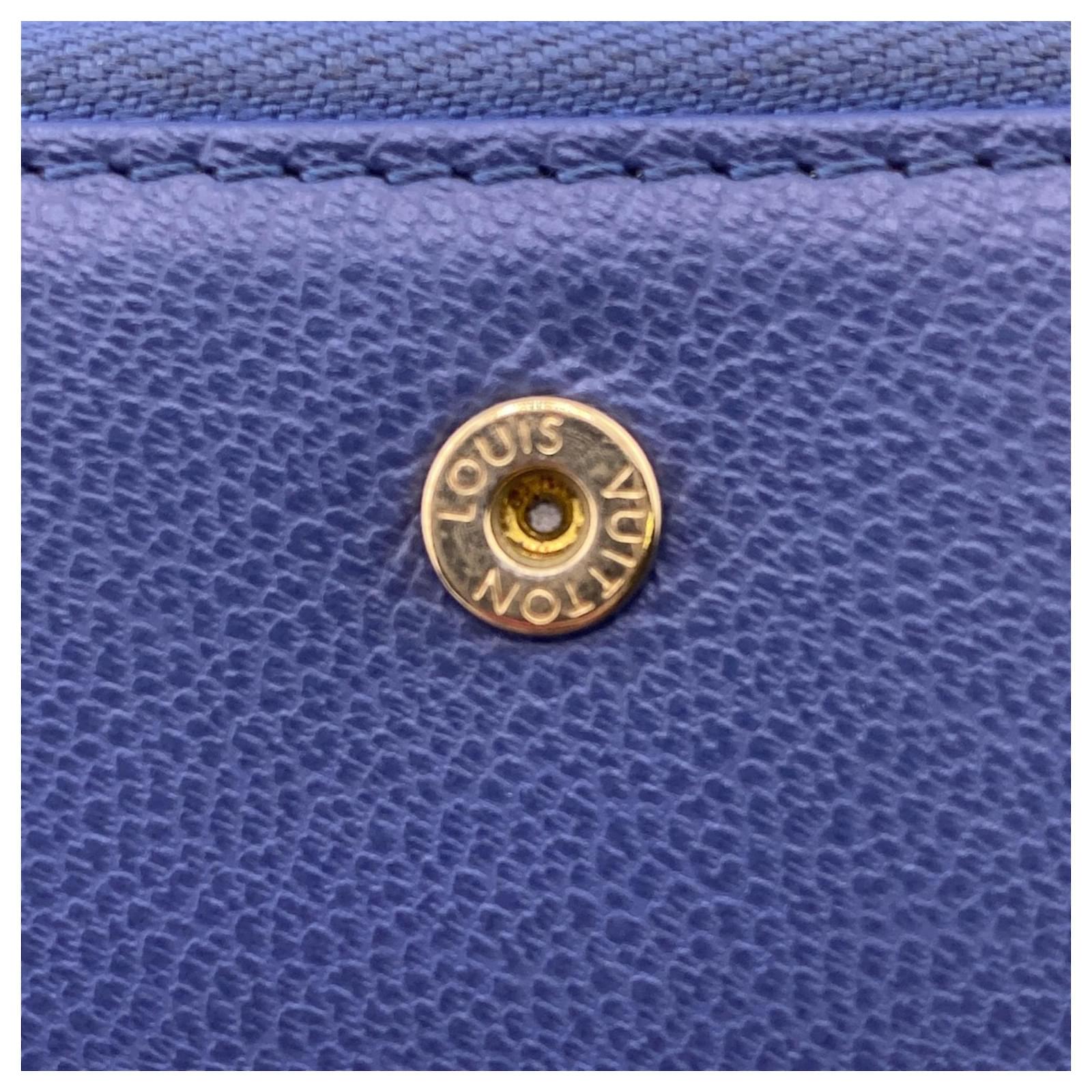 Louis Vuitton Monogram Denim Bi-Fold Wallet Blue ref.2316380