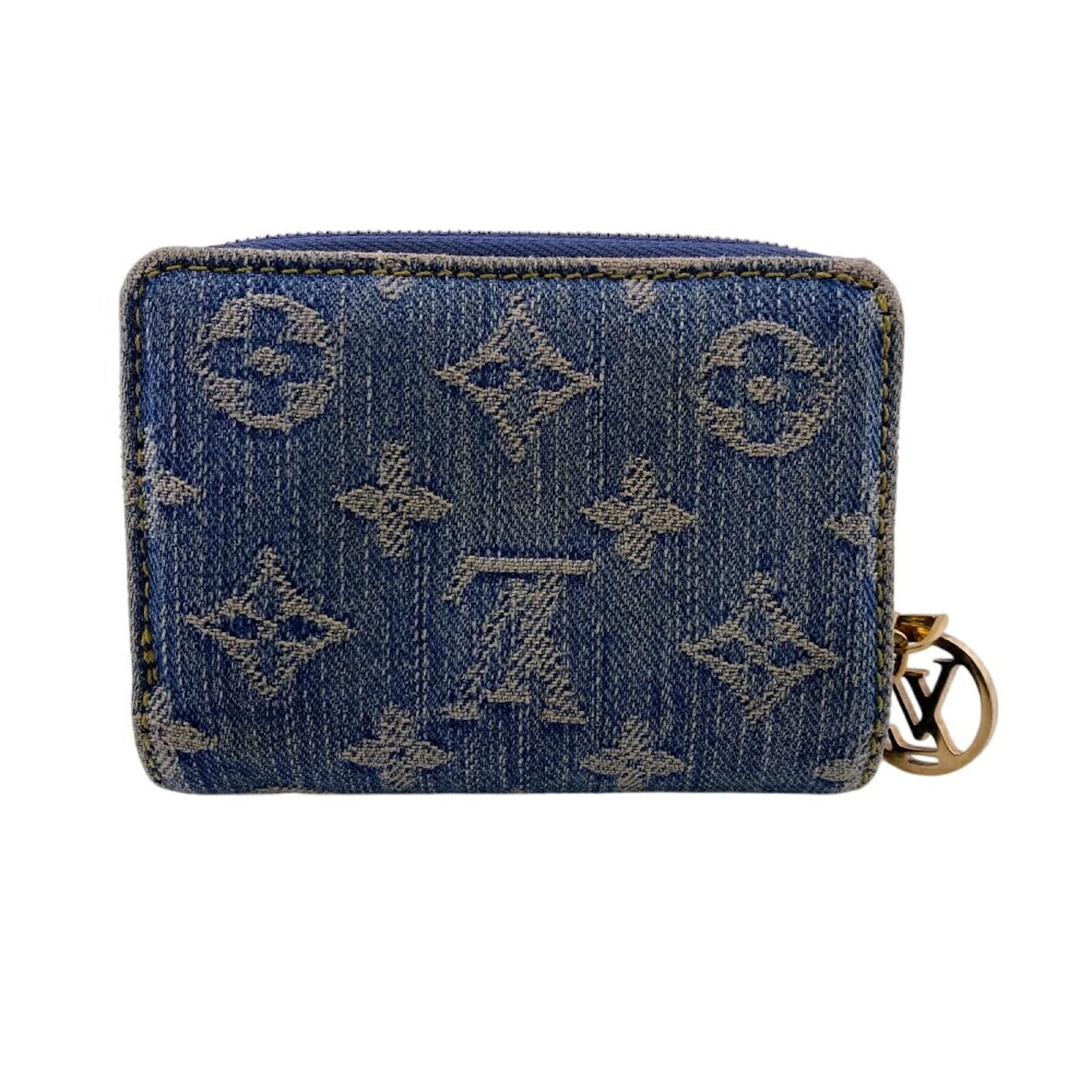 Louis Vuitton Monogram Denim Bi-Fold Wallet Blue ref.2316380