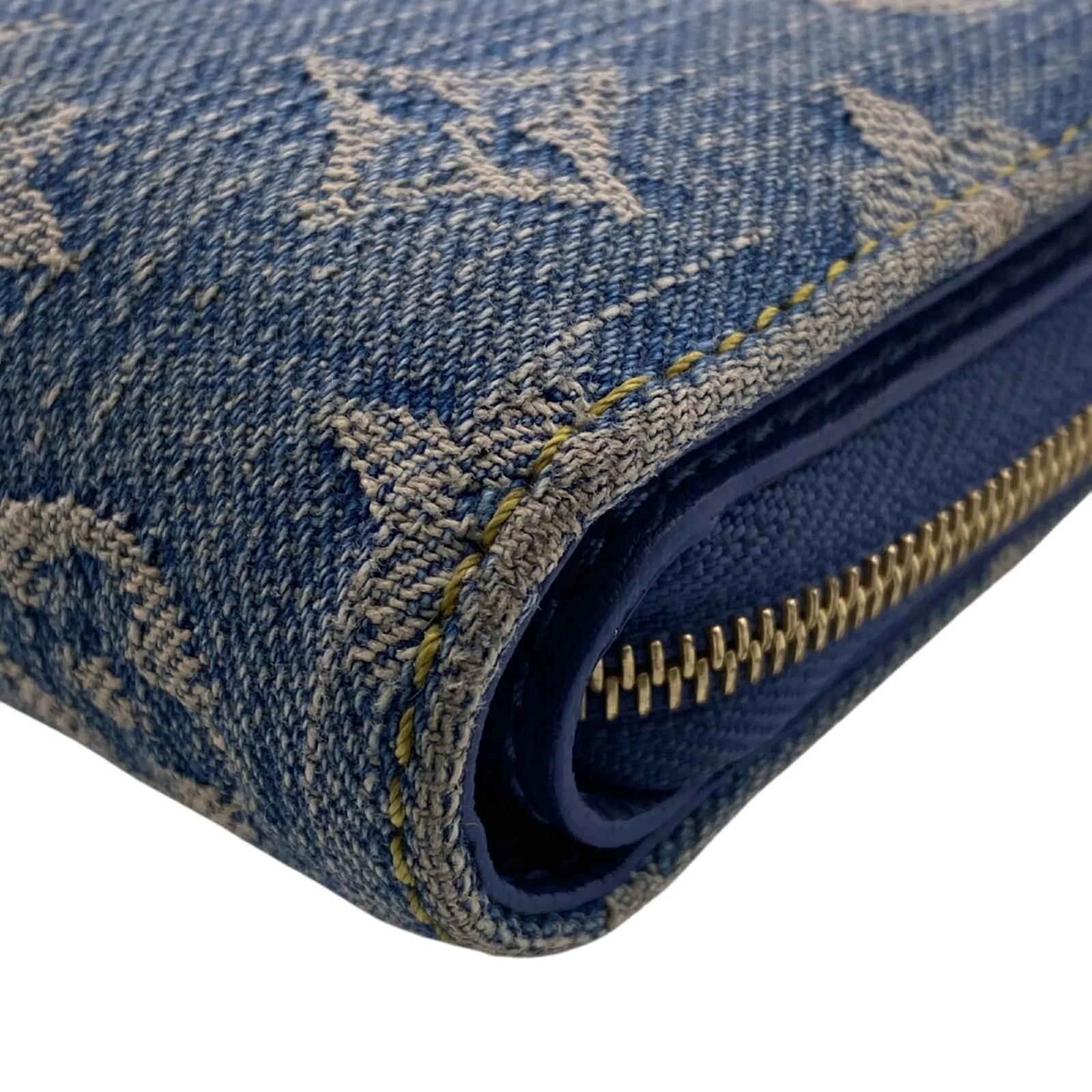 Louis Vuitton Monogram Denim Bi-Fold Wallet Blue ref.2316380