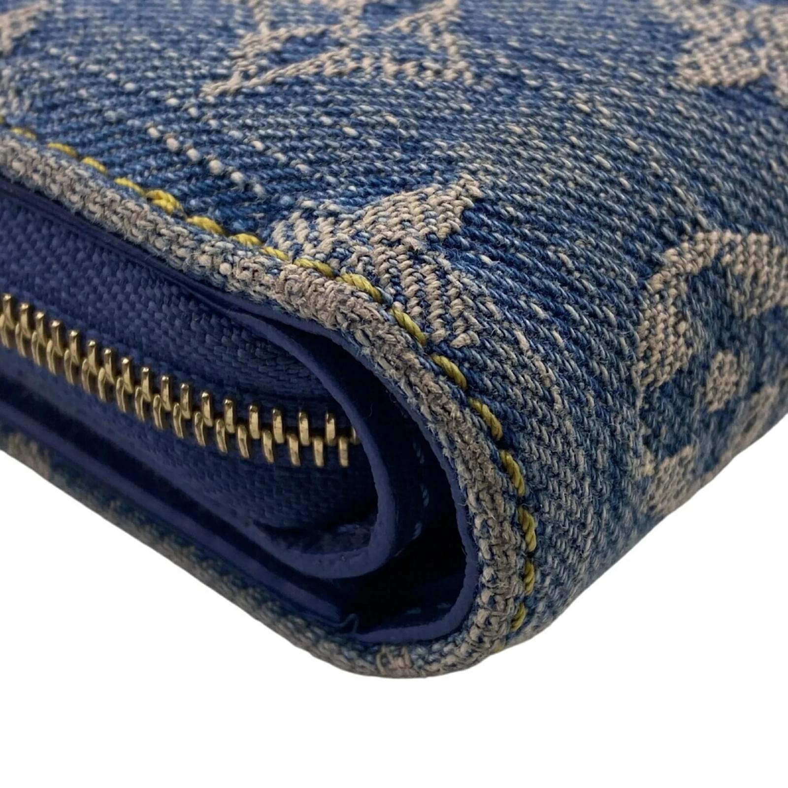 Louis Vuitton Monogram Denim Bi-Fold Wallet Blue ref.2316380