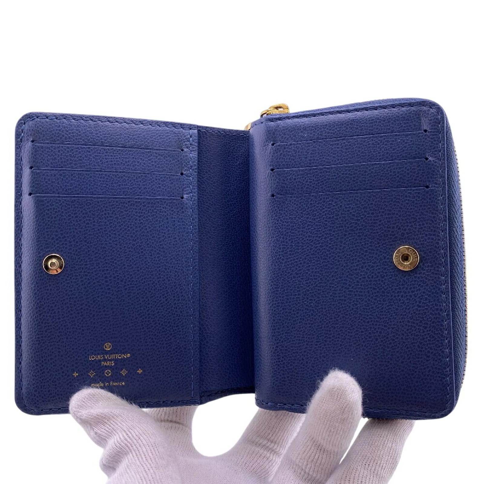Louis Vuitton Monogram Denim Bi-Fold Wallet Blue ref.2316380
