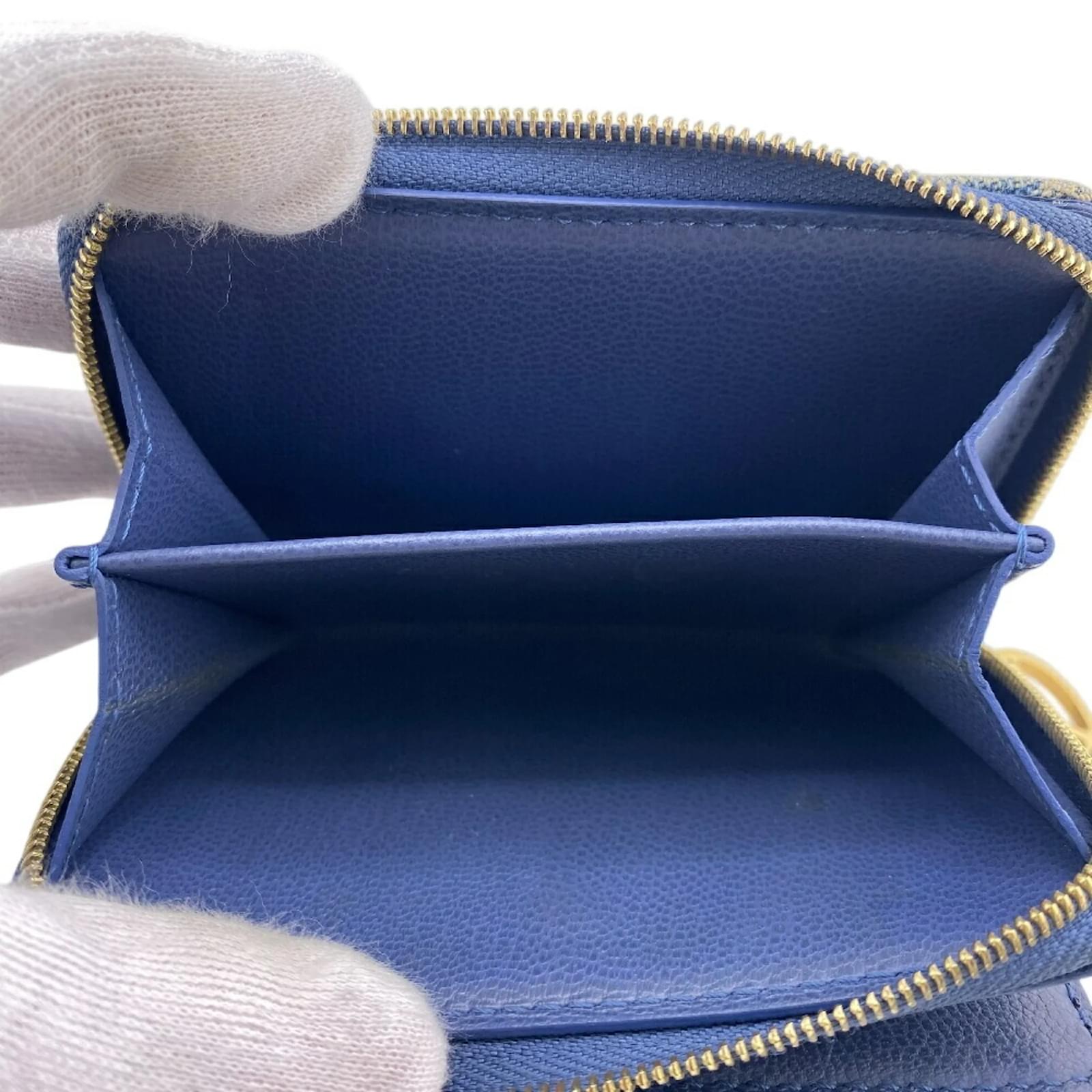 Louis Vuitton Monogram Denim Bi-Fold Wallet Blue ref.2316380