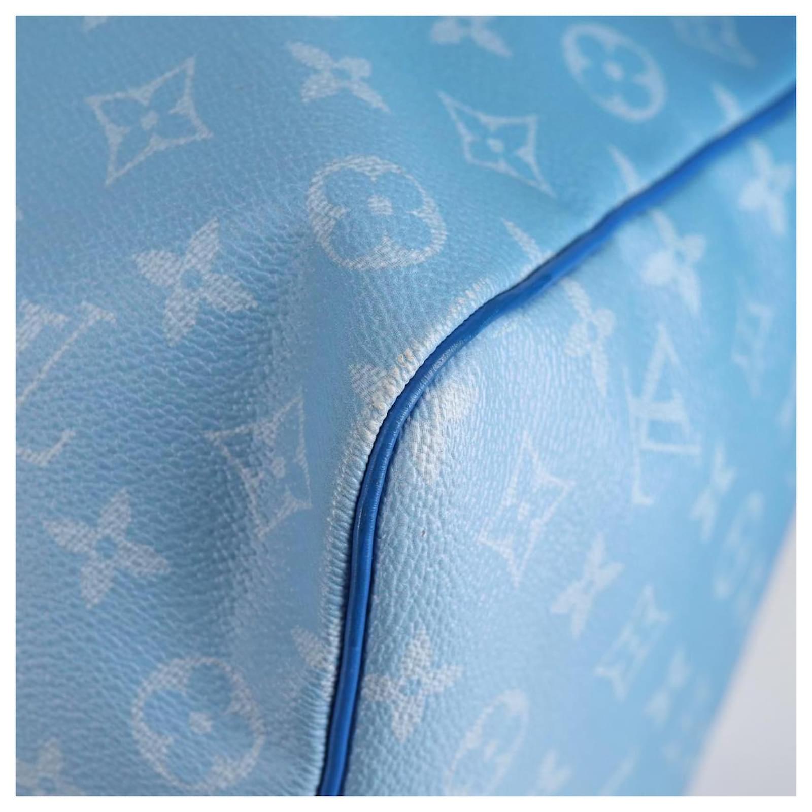 Louis Vuitton Keepall Bandouliere 50 Blue Cloth  ref.2316387