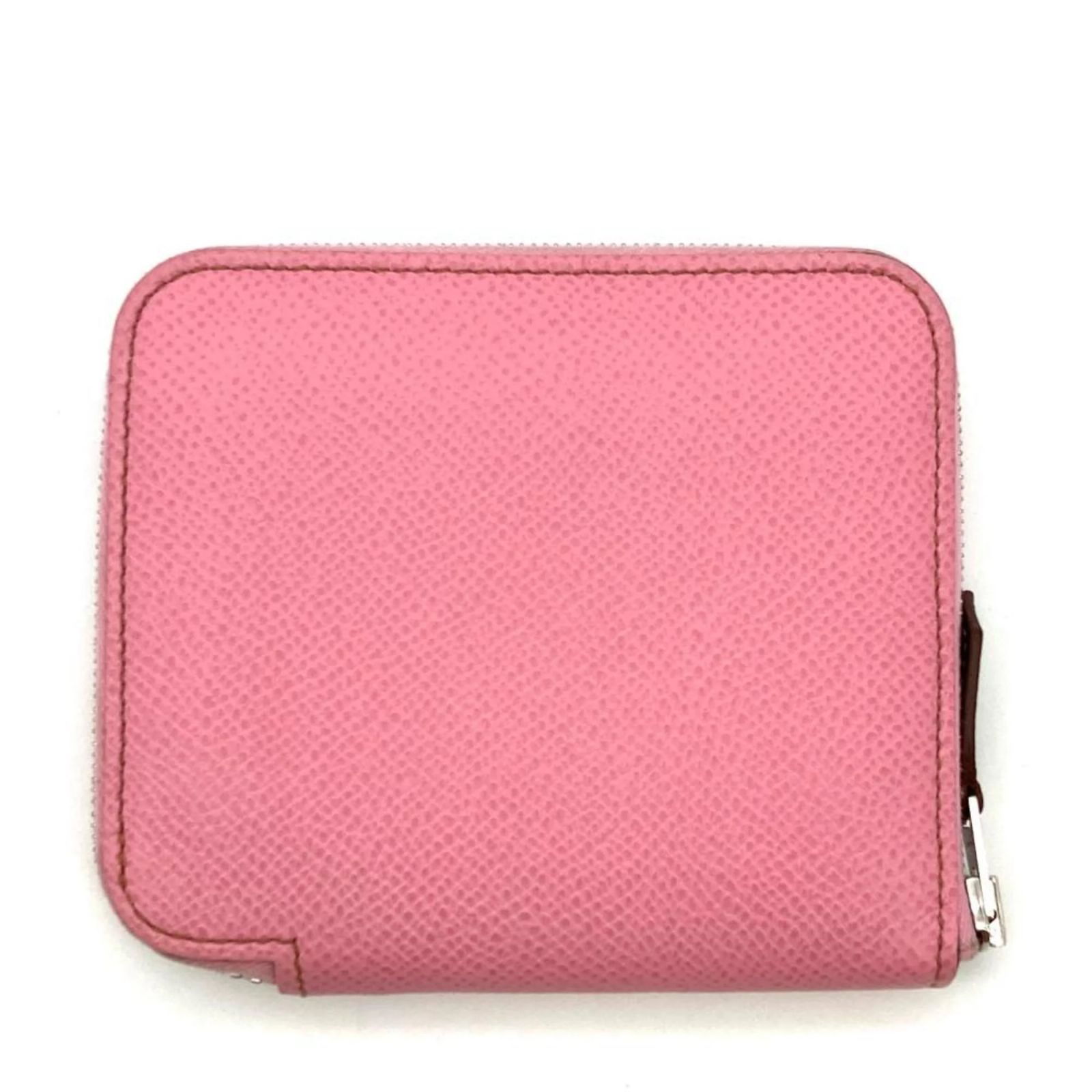 Hermès Hermes Azap Compact Coin Case in Rose Confetti Pink Leather ref ...