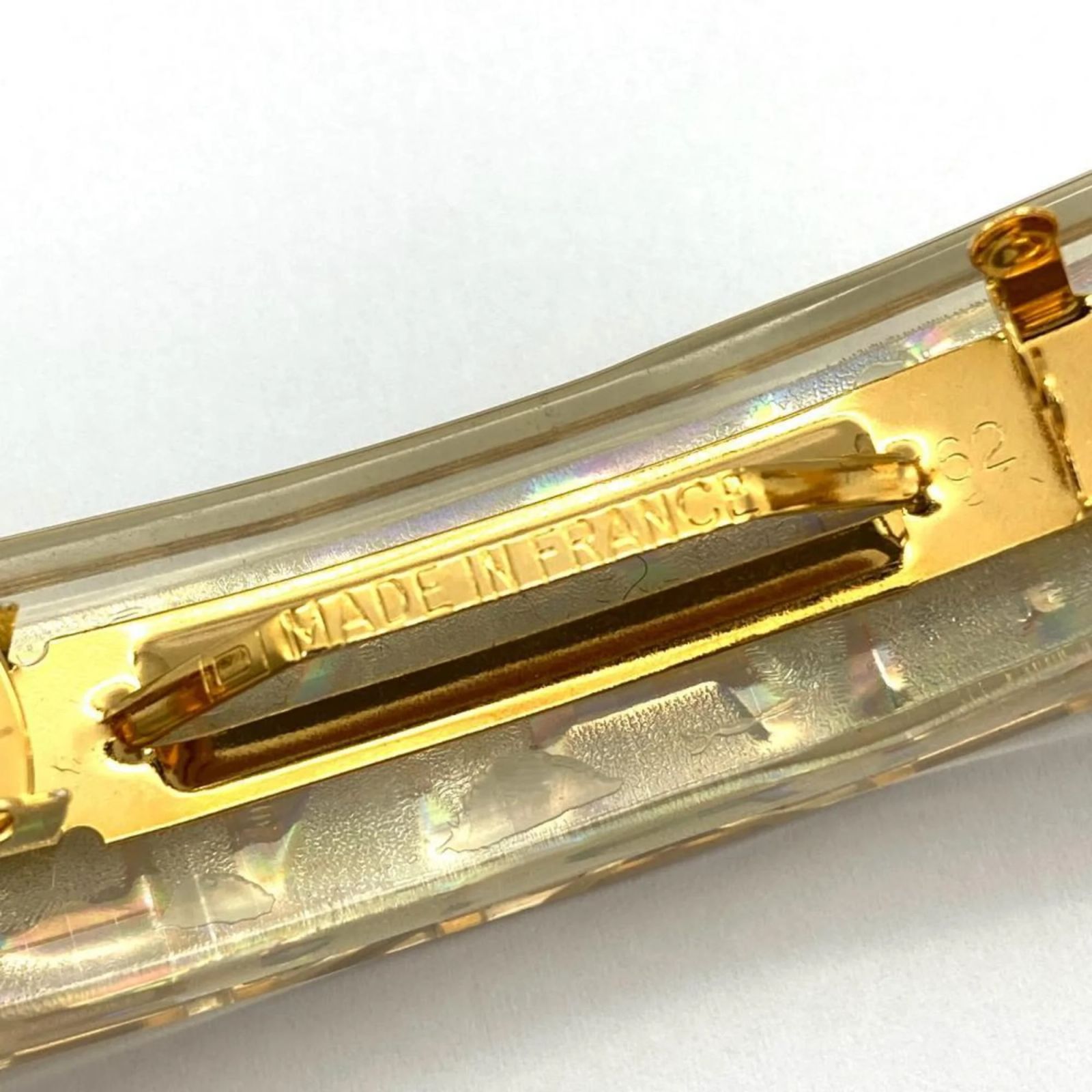 Chanel Clear Plastic Barrette Hair Clip ref.2318567 - Joli 