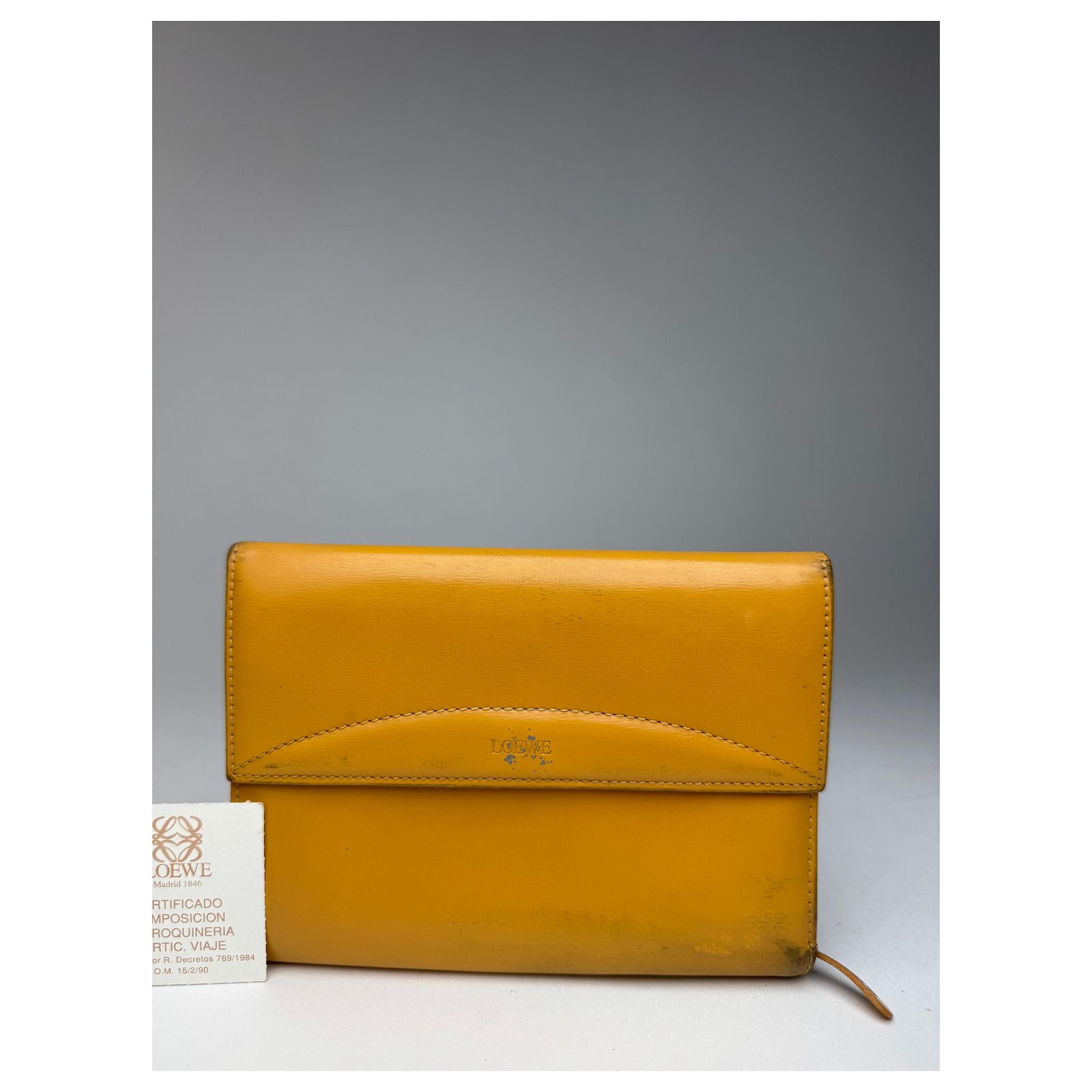 Loewe Vintage Madrid Leather Wallet Vintage Madrid Leather Wallet Brown main image 3