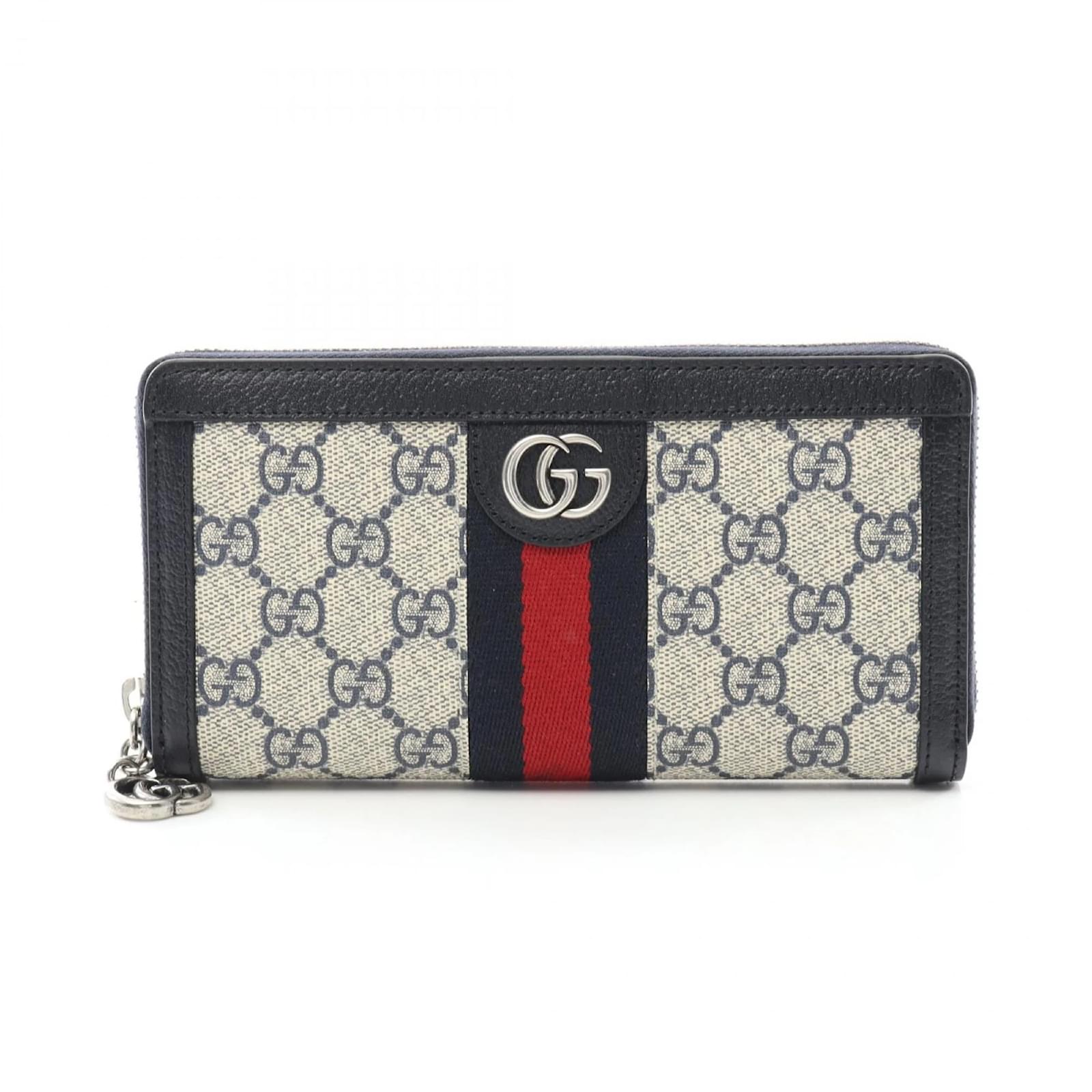 Cartera larga Gucci Ophidia GG Supreme Multicolor Beige Azul