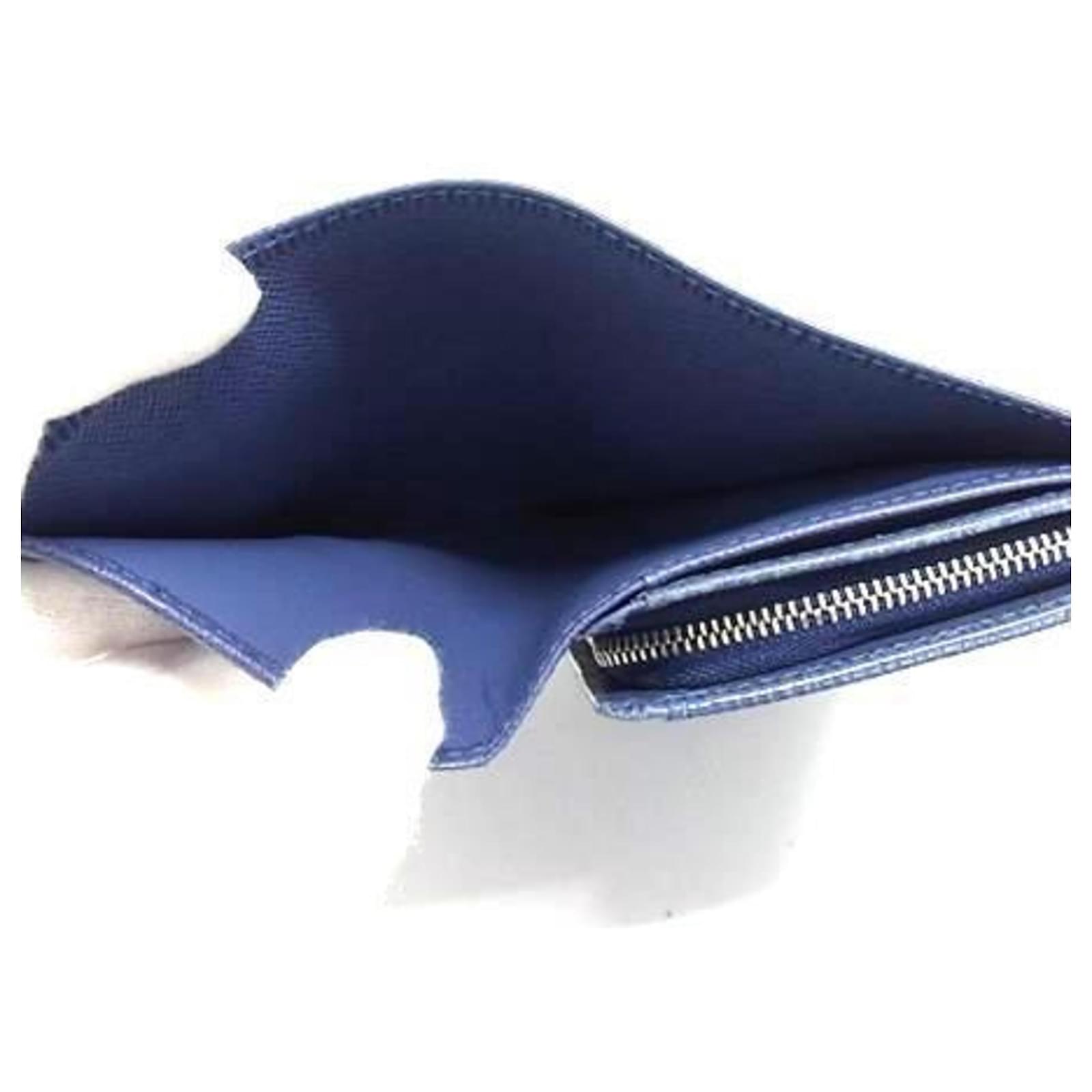 Louis Vuitton Bi-fold Wallet in Mokey Blue Leather ref.2322895