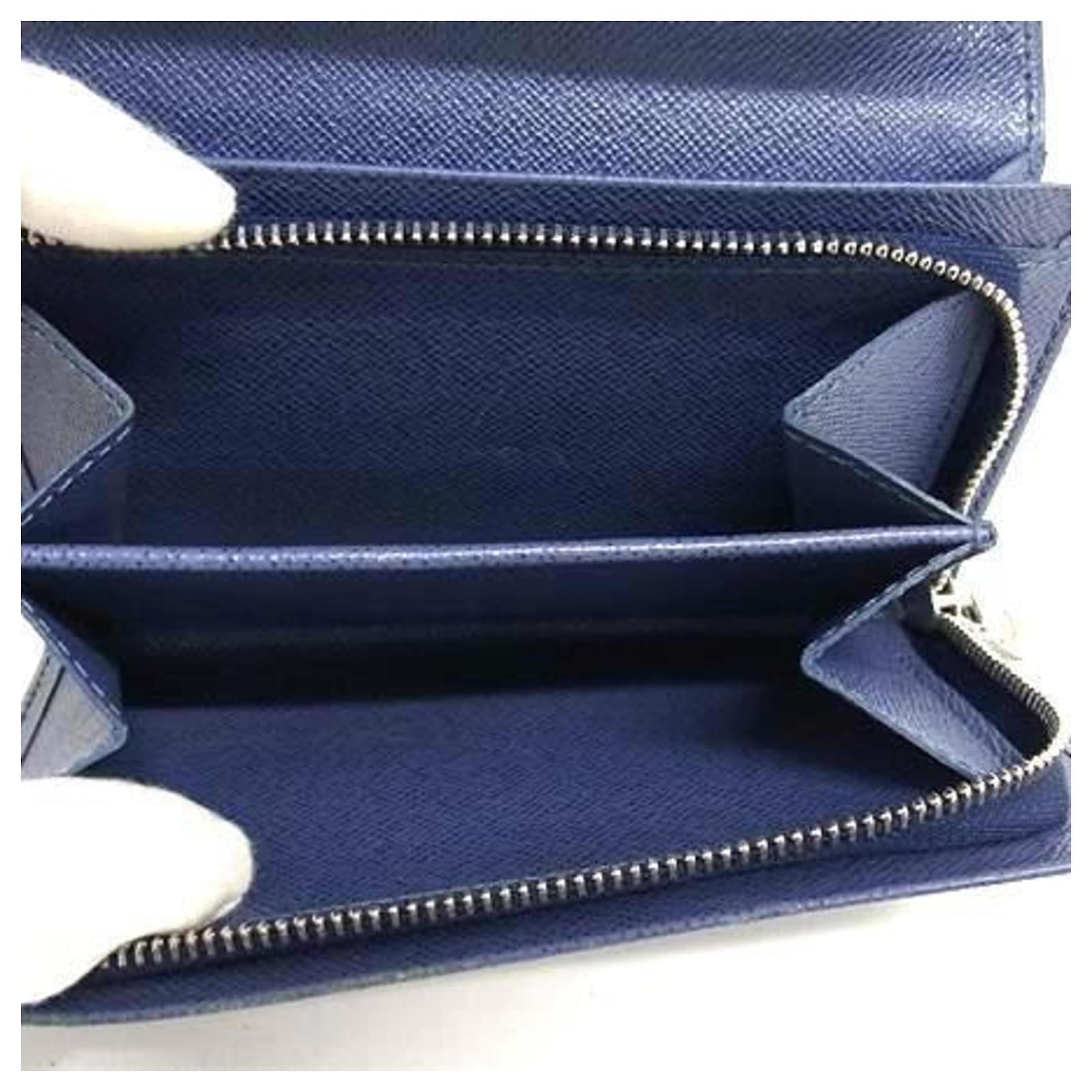 Louis Vuitton Bi-fold Wallet in Mokey Blue Leather ref.2322895