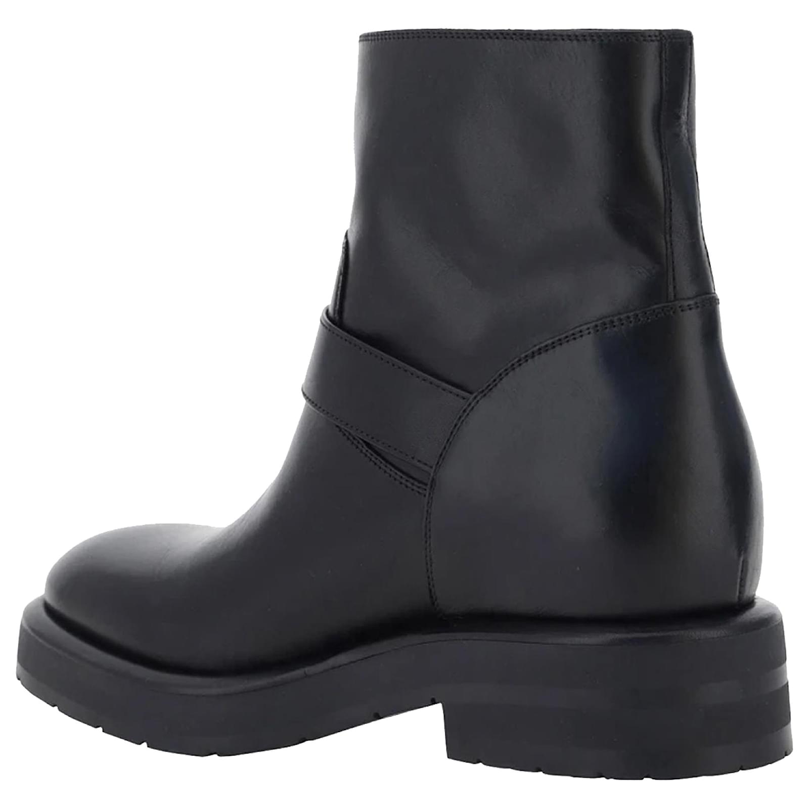 Chloé Coddington Ankle Boots Black Leather Pony-style