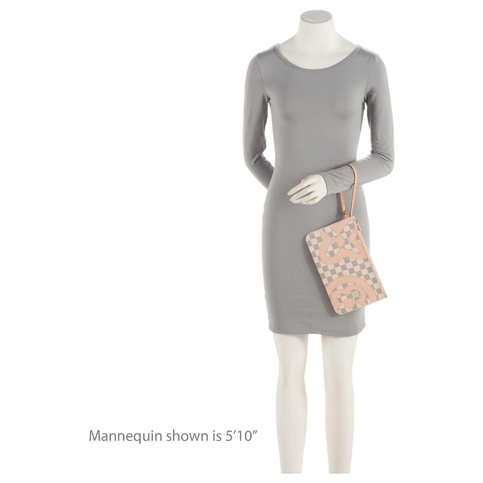 Louis Vuitton Limited Edition Damier Azur Tahitienne Neverfull MM Pochette Blue Leather  ref.2325807