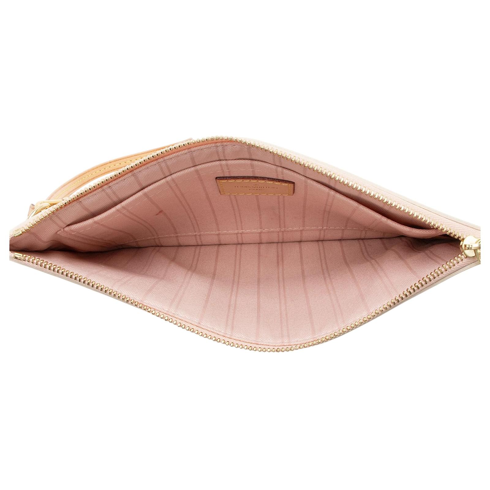 Louis Vuitton Limited Edition Damier Azur Tahitienne Neverfull MM Pochette Blue Leather  ref.2325807