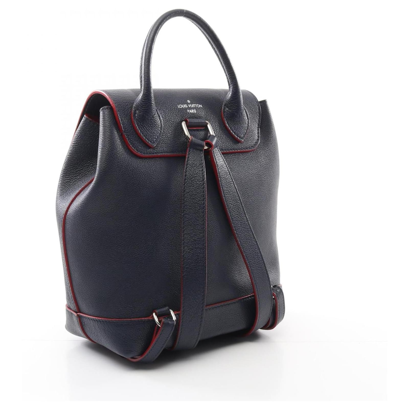 Louis Vuitton Lockme Leather Backpack Blue ref.2326225