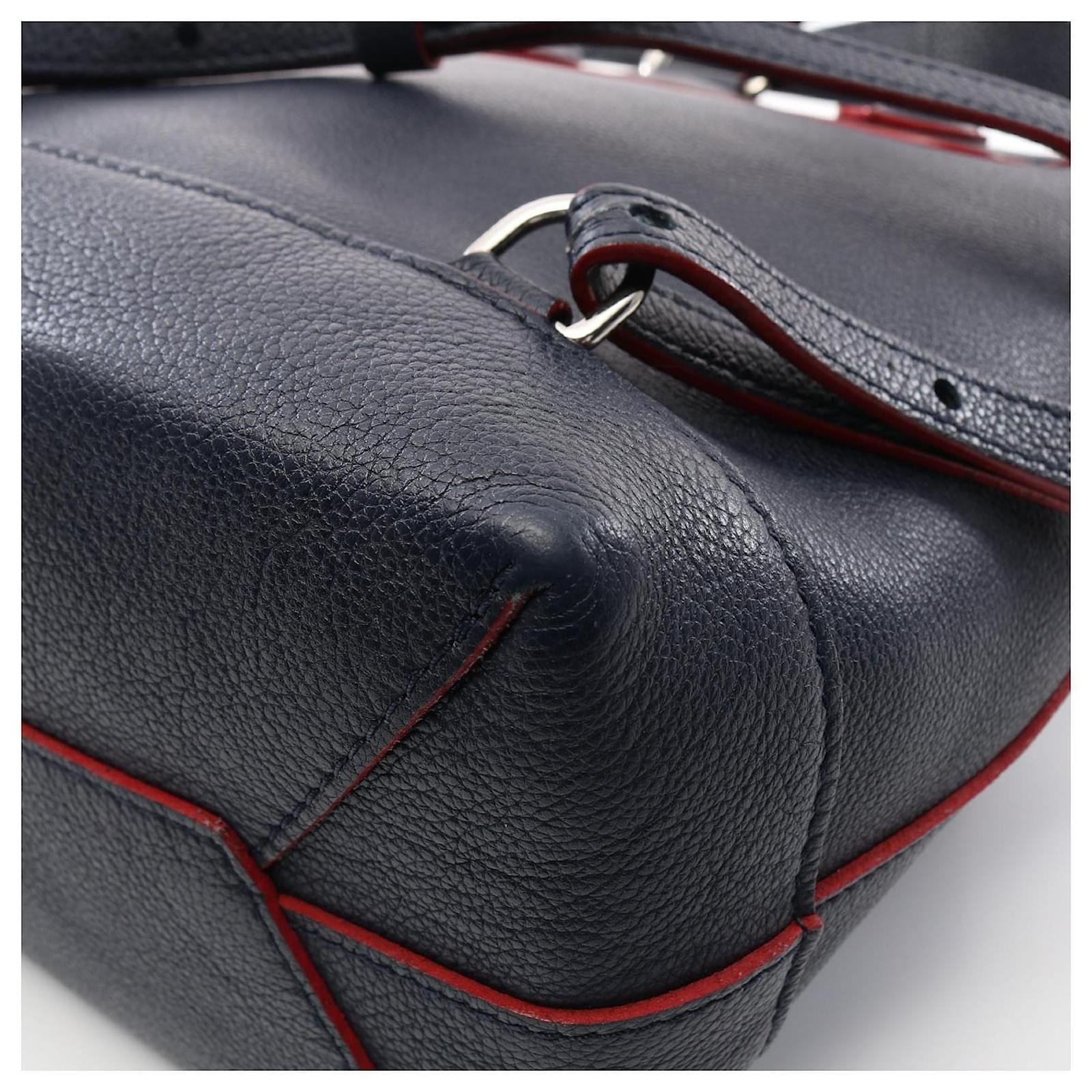 Louis Vuitton Lockme Leather Backpack Blue ref.2326225