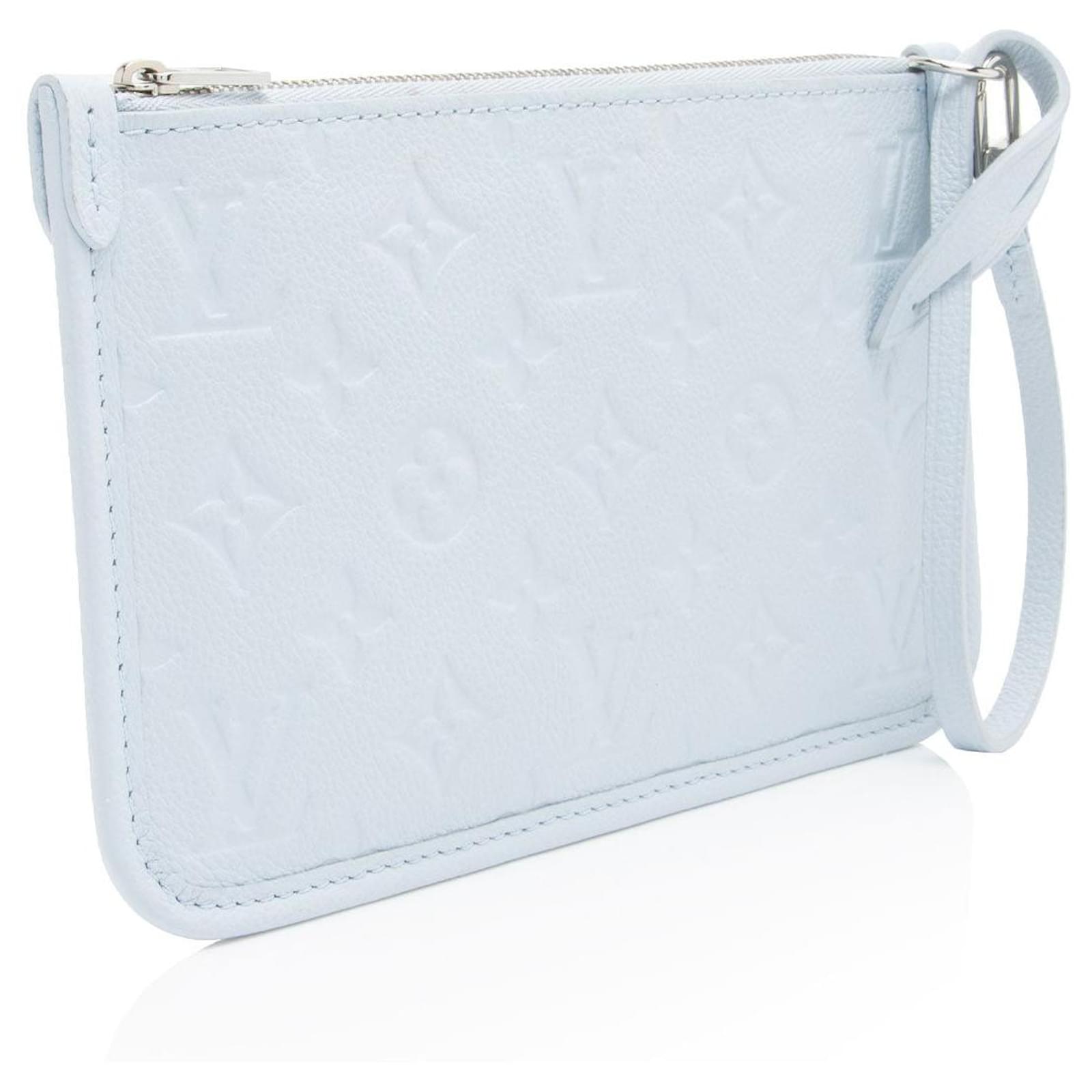 Louis Vuitton Monogram Empreinte Leather CarryAll PM Pochette Blue  ref.2326622