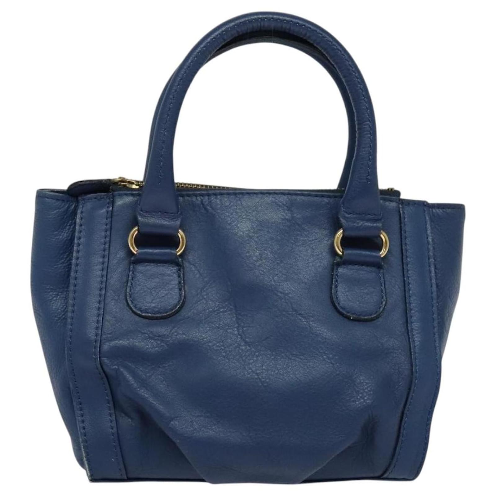 バッグ archive BURBERRY BLUE LABEL Hand Bag Vintage Burberry Blue Label Made In Japan Denim Purse Cross