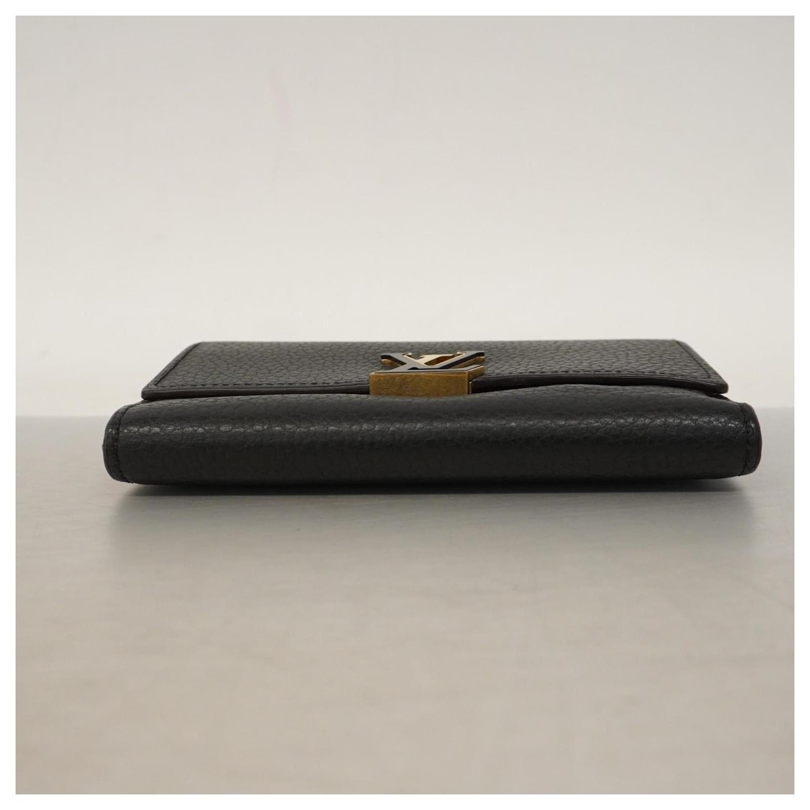 Capucines Louis Vuitton Tri-fold Wallet Black Pink  ref.2331024