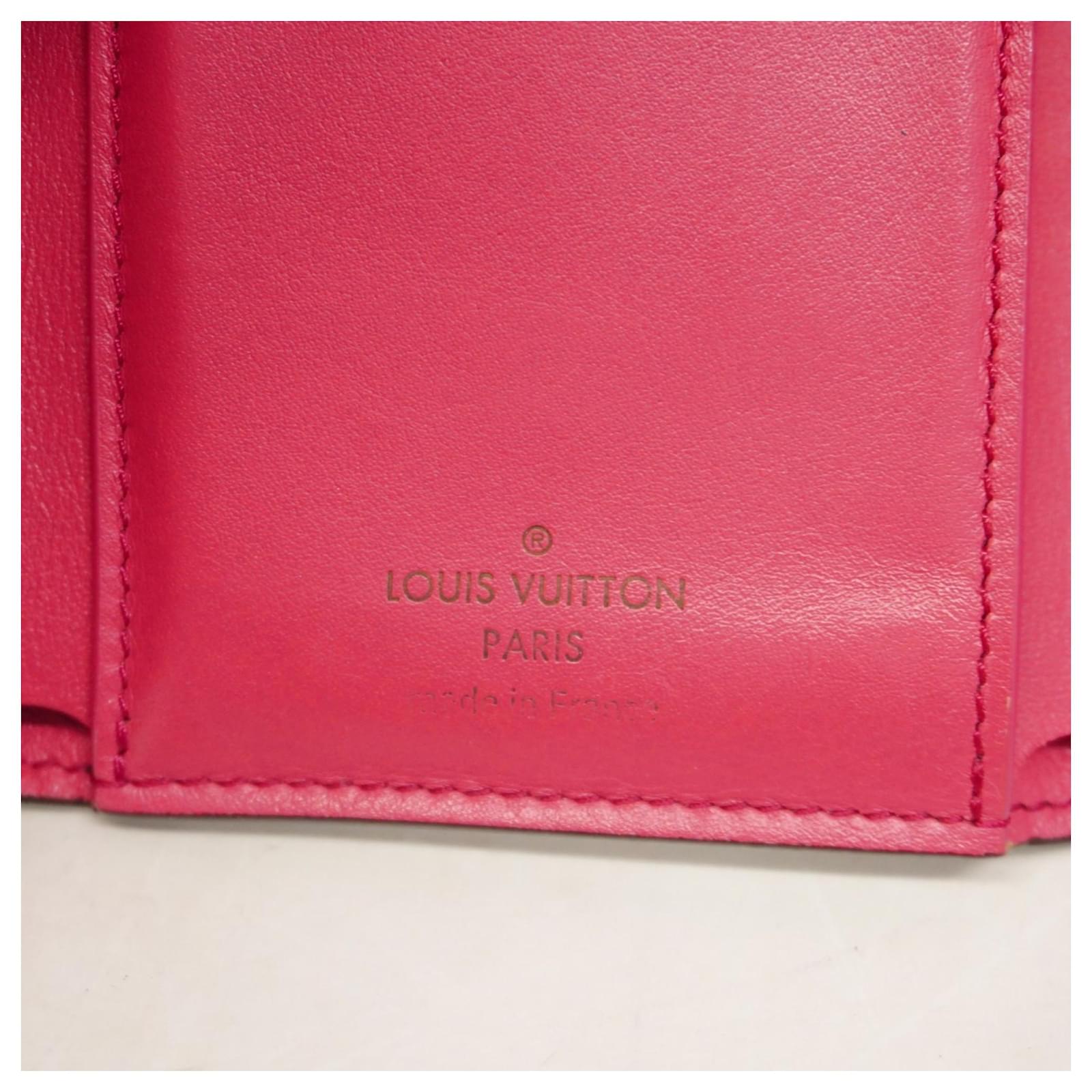 Capucines Louis Vuitton Tri-fold Wallet Black Pink  ref.2331024