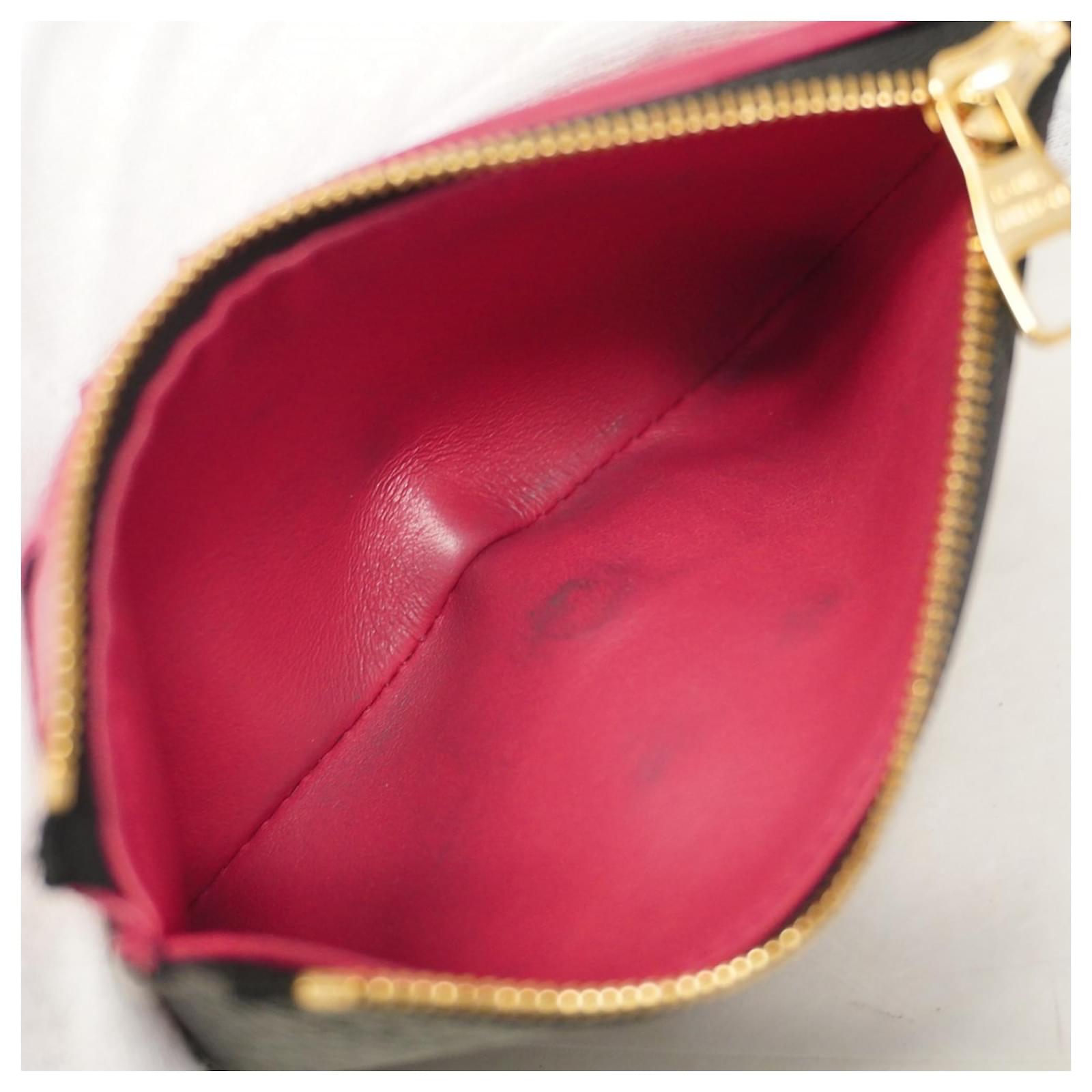 Capucines Louis Vuitton Tri-fold Wallet Black Pink  ref.2331024